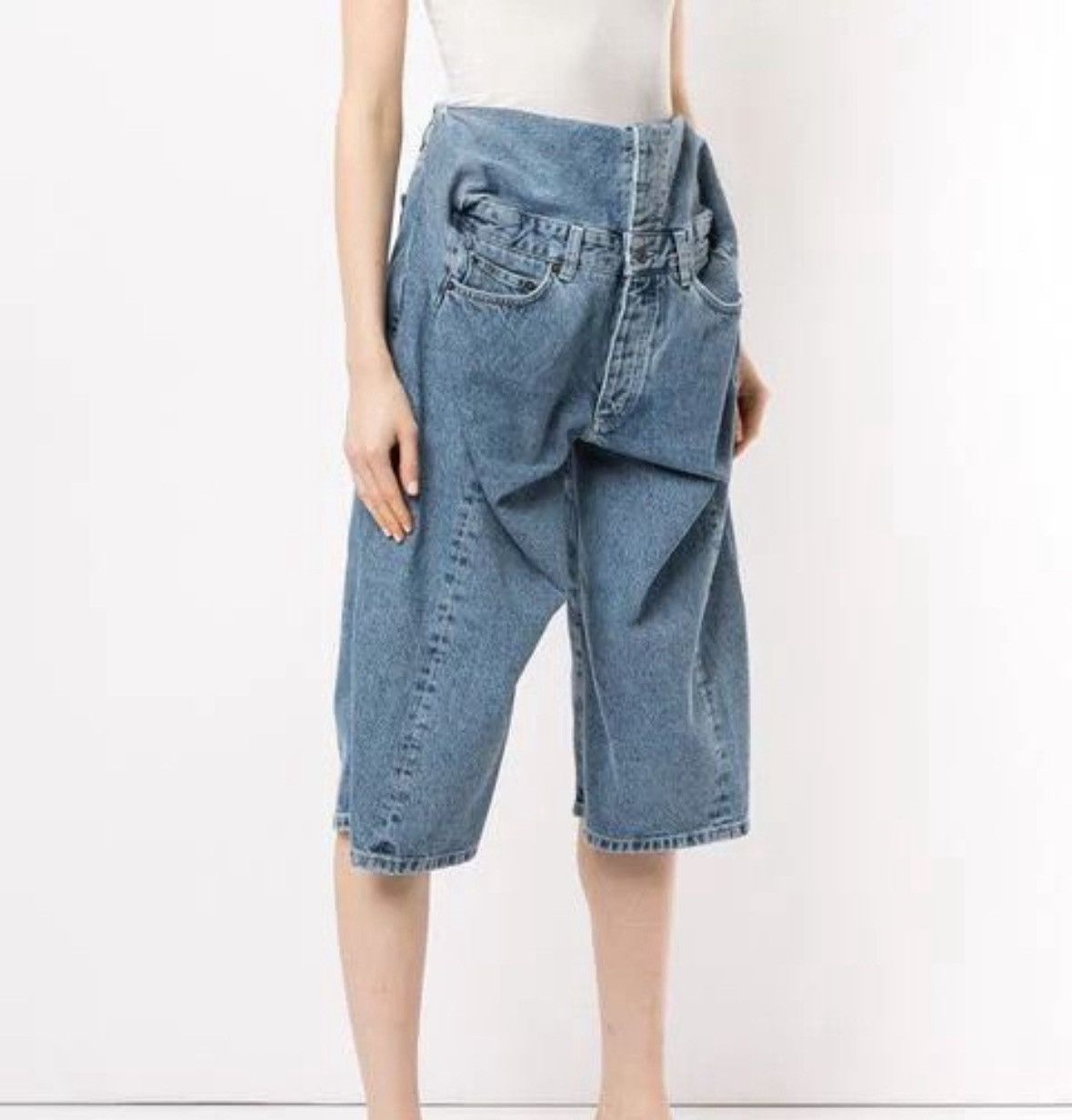 Y/Project Y/Project Pop Up Double Denim Shorts Size US 32 / EU 48 - 1 Thumbnail