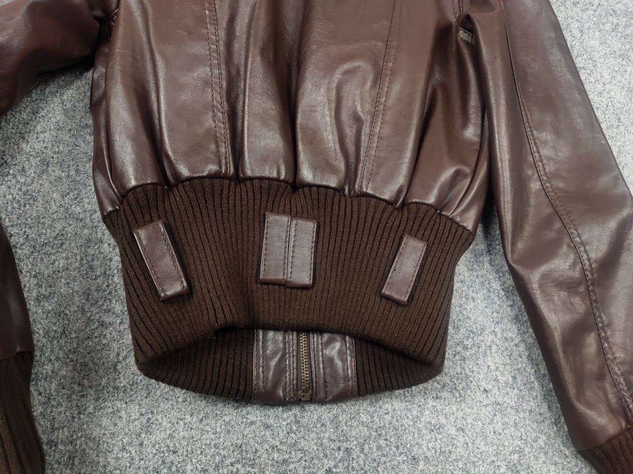 If Six Was Nine Vintage Y2K punk Cropped Leather Zip Jacket LGB JPG Style Size L / US 10 / IT 46 - 9 Thumbnail