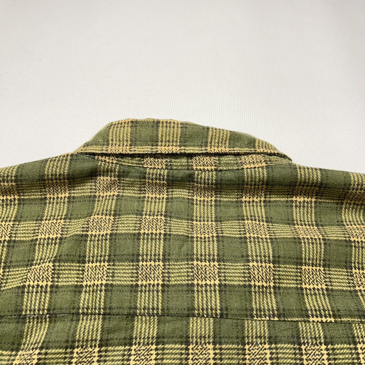 Haband × Vintage VTG Haband Flannel Shirt Green Plaid Button Up Pearl Snap Size US L / EU 52-54 / 3 - 14 Thumbnail