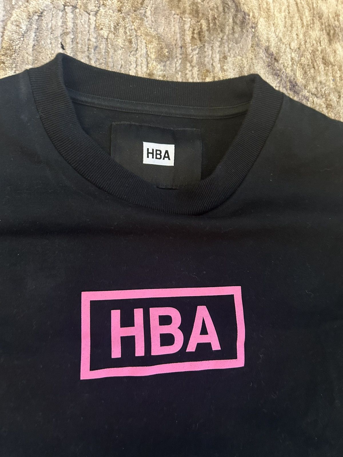 Hood By Air HBA Black oversized long sleeve with a pink HBA logo Size US M / EU 48-50 / 2 - 3 Thumbnail