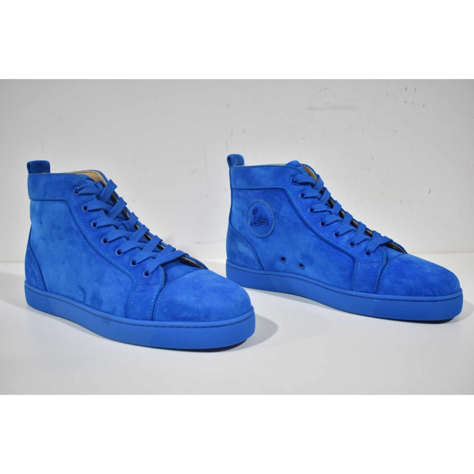 Christian Louboutin Christian Louboutin Louis Orlato Flat Alize Blue Suede High Size US 10 / EU 43 - 2 Thumbnail