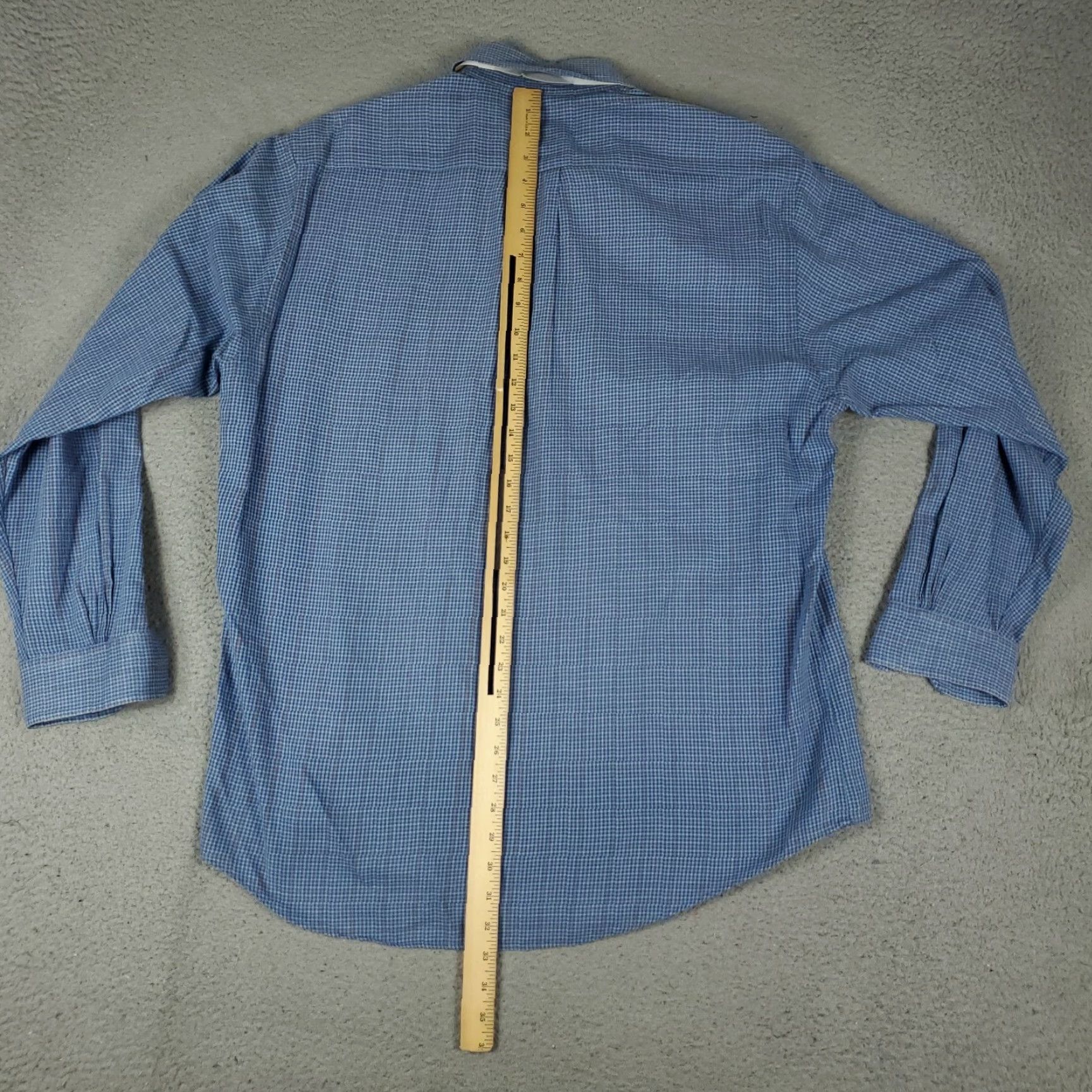 Brooks Brothers Brooks Brothers Shirt Mens Large Blue Check Button Up Long Sleeve Size US L / EU 52-54 / 3 - 4 Thumbnail