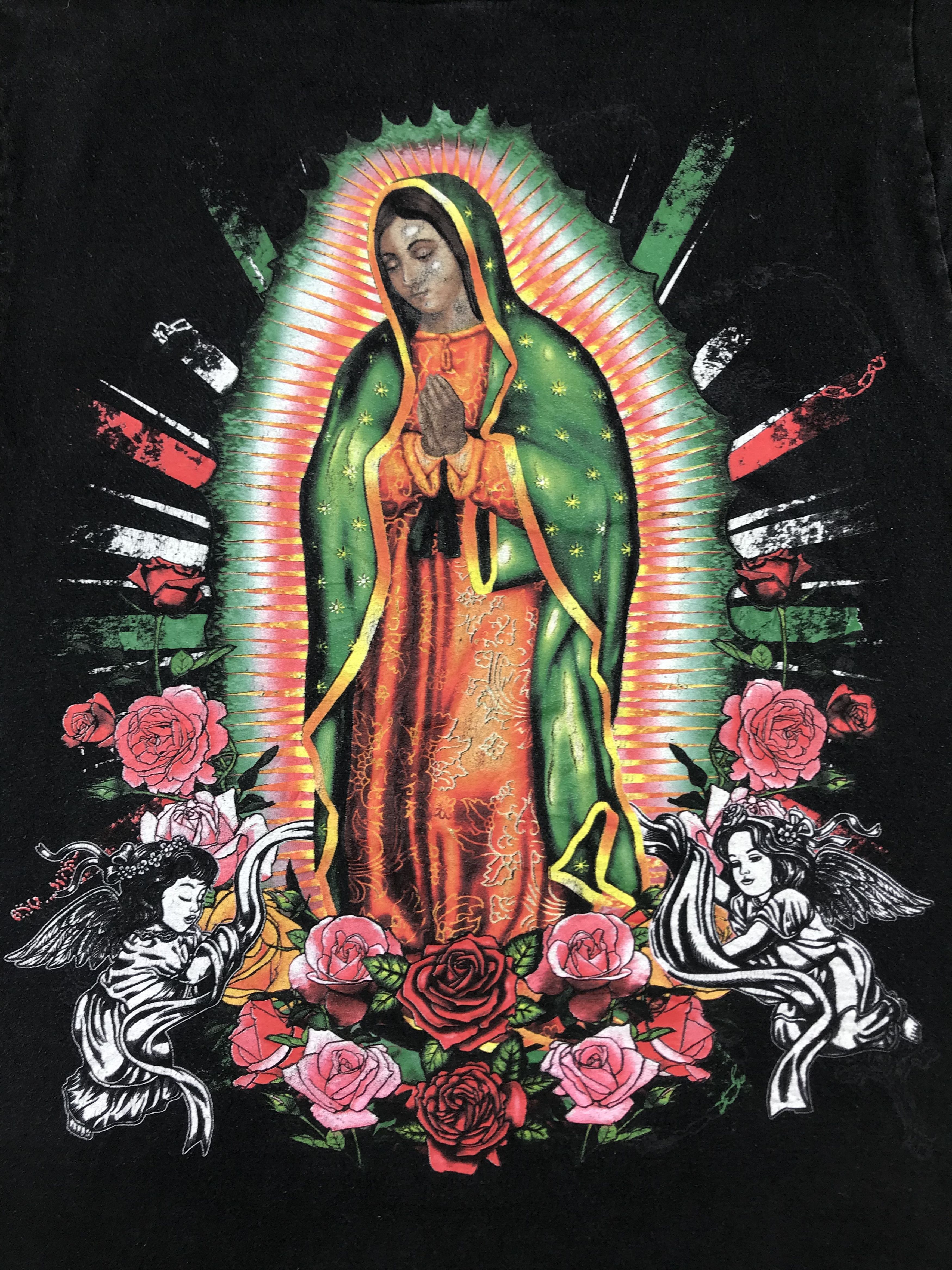 Fuck Art, Make Tees Vintage Virgen De Guadalupe Over Printed T Shirt Size US L / EU 52-54 / 3 - 5 Thumbnail