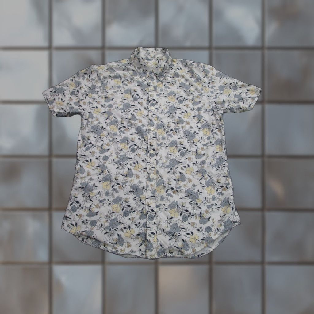 Abercrombie & Fitch Abercrombie & Fitch Shirt Mens Medium Floral Short Sleeve Button Front Stretch Size US M / EU 48-50 / 2 - 1 Thumbnail
