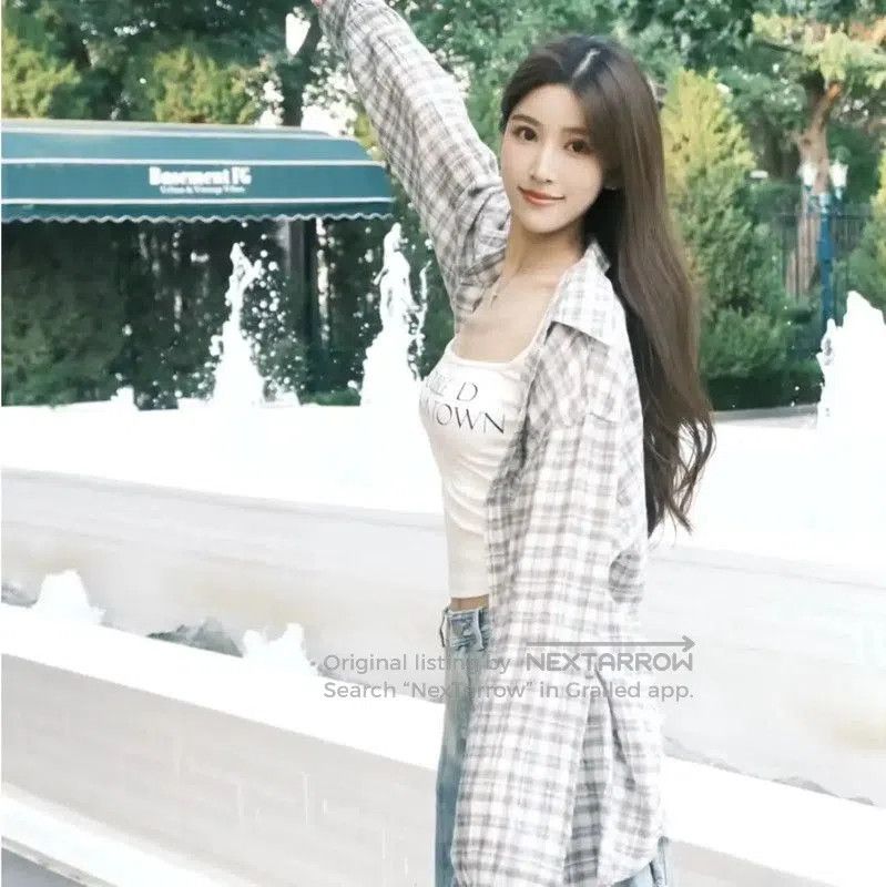 Thom Browne Thom Browne Gray Plaid Cotton Blend Shirt . Size S / US 4 / IT 40 - 9 Thumbnail