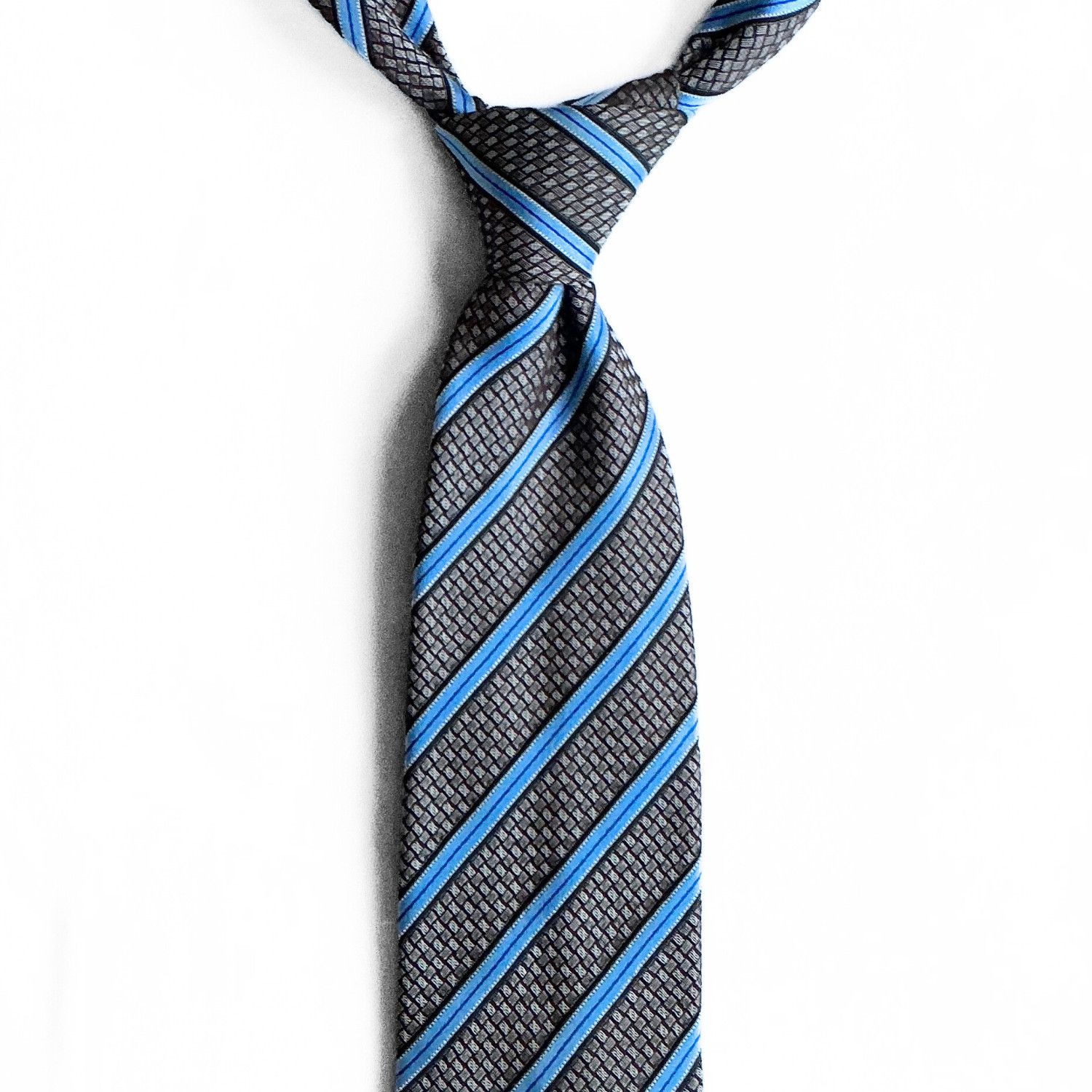 Ermenegildo Zegna Striped Geometric Tie
