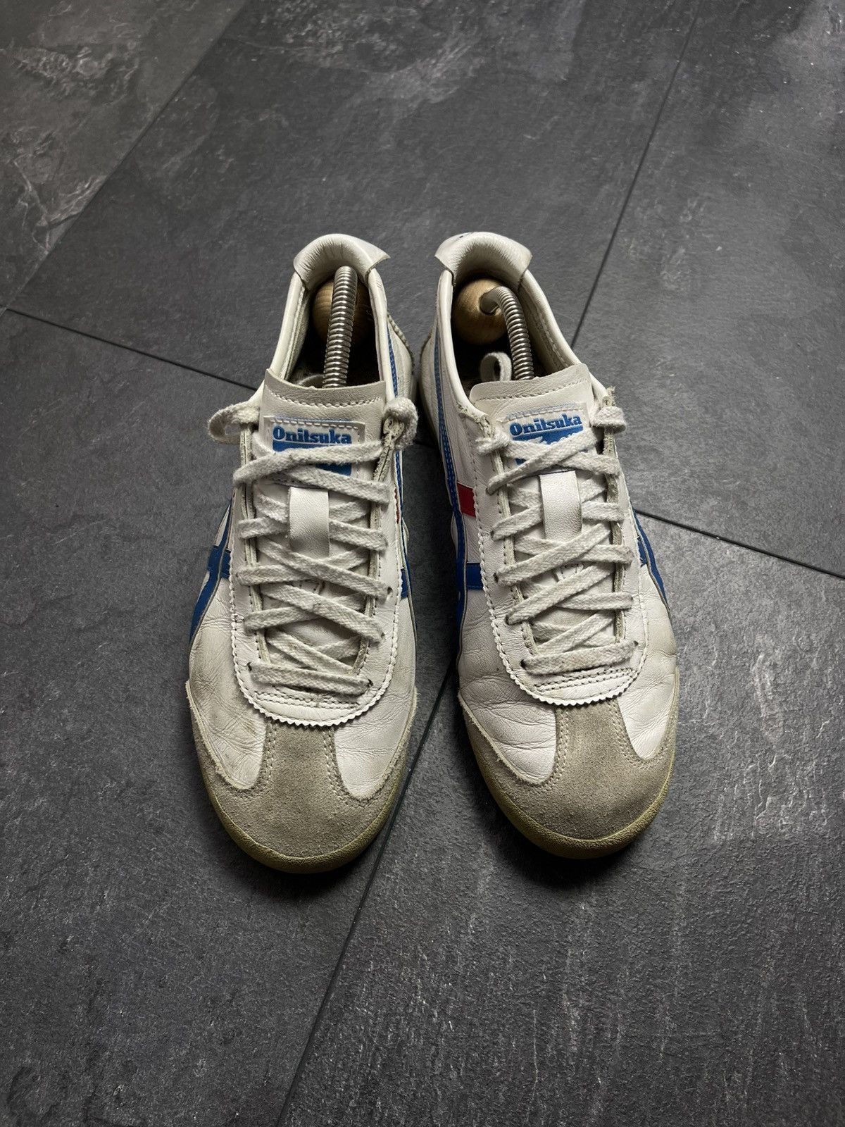 Japanese Brand × Onitsuka Tiger × Vintage Asics Onitsuka Tiger OG Sneakers Leather France Vintage Y2k Size US 5.5 / EU 38 - 4 Thumbnail