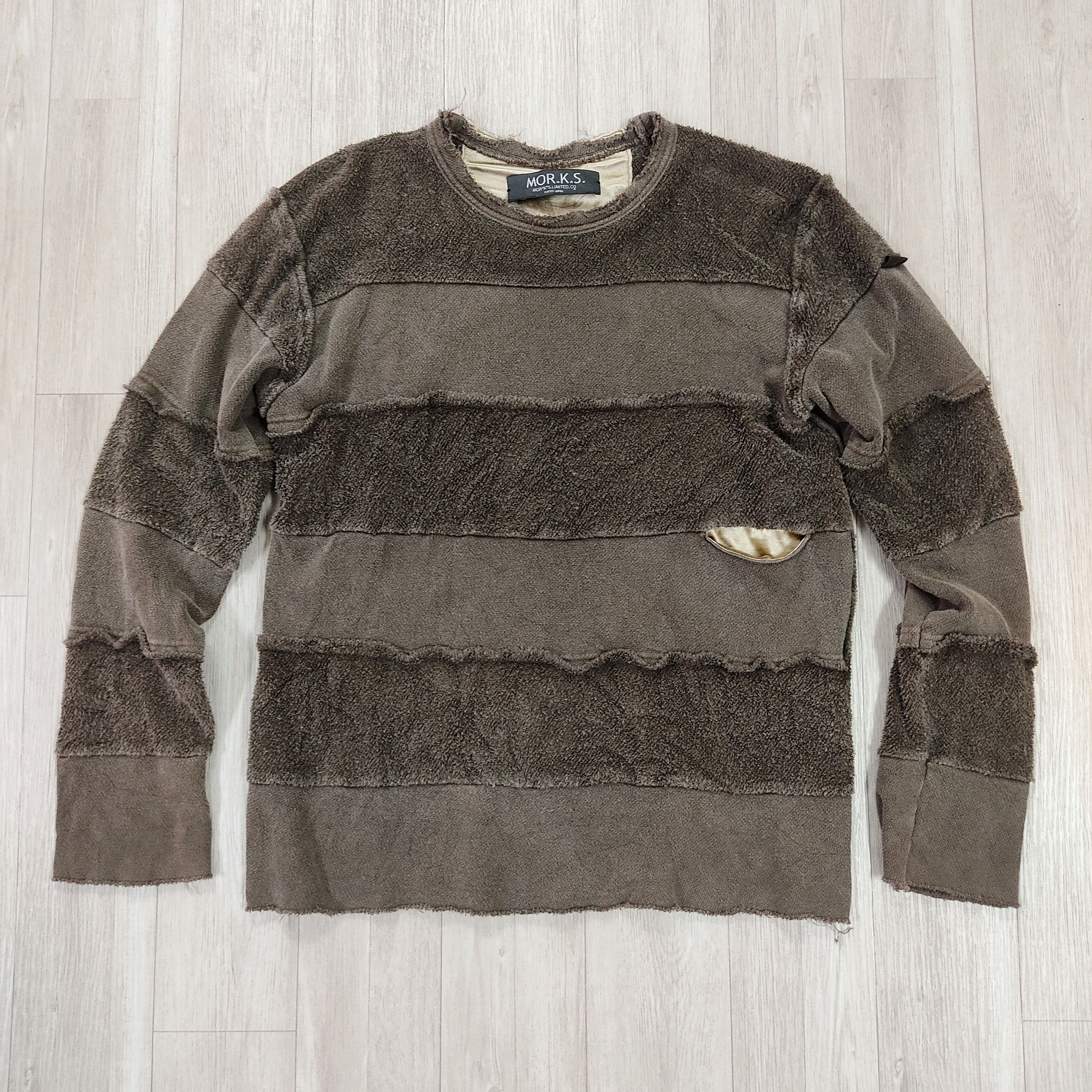FranCisT MOR.K.S FranCist MOR.K.S. Terry Cloth Patchwork Sweatshirt Size US M / EU 48-50 / 2 - 3 Thumbnail