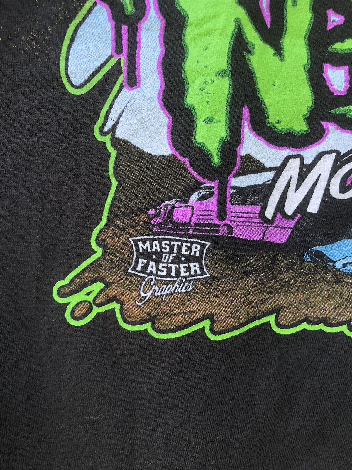 Marlboro × Vintage Vintage Y2K Rough Neck Monster Truck Racing Tshirt Size US M / EU 48-50 / 2 - 8 Thumbnail