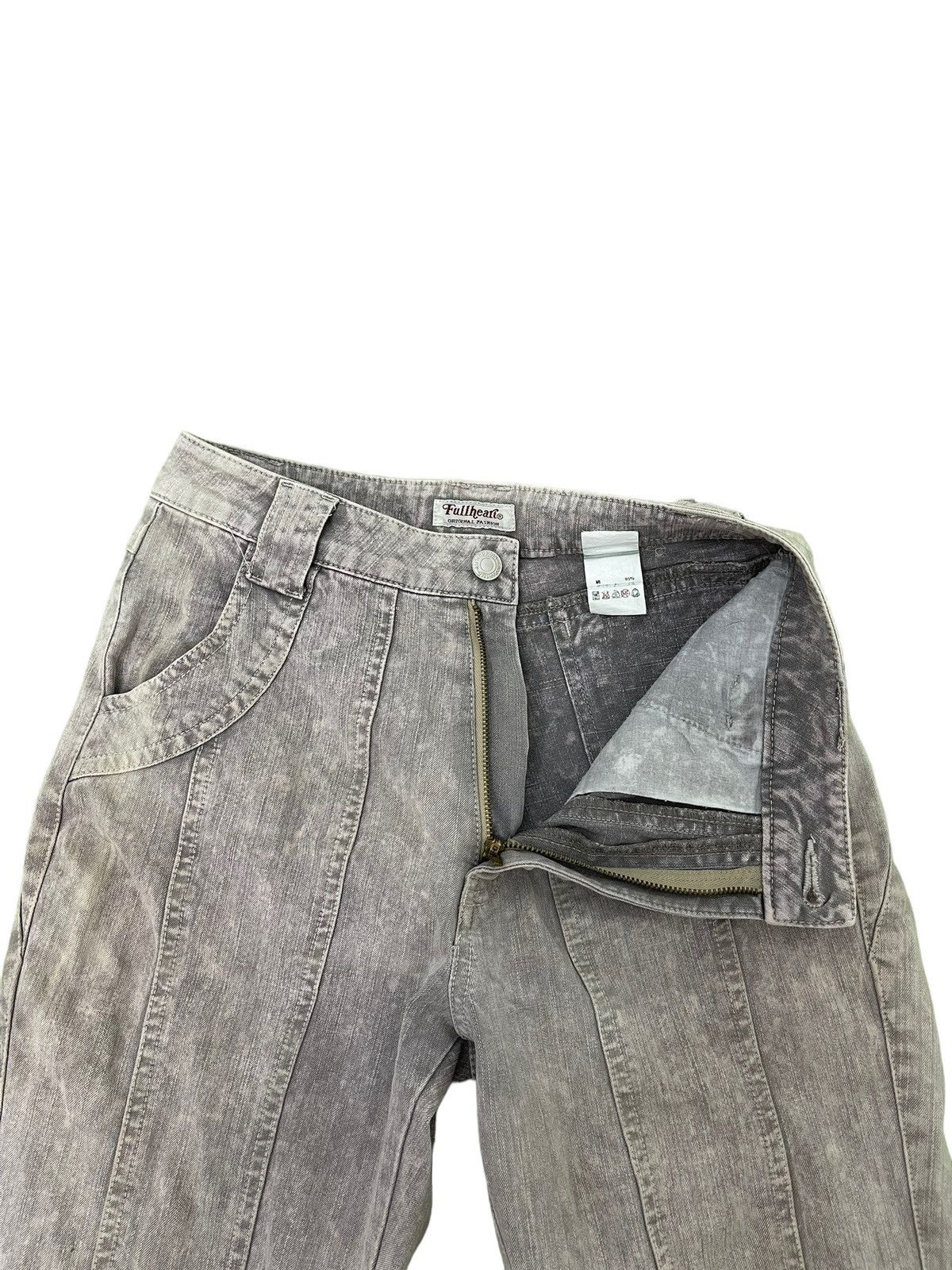 Japanese Brand Flare Jeans Full Heart Distress Stretch Boot Cut 6🟦5 Size US 28 / EU 44 - 11 Thumbnail