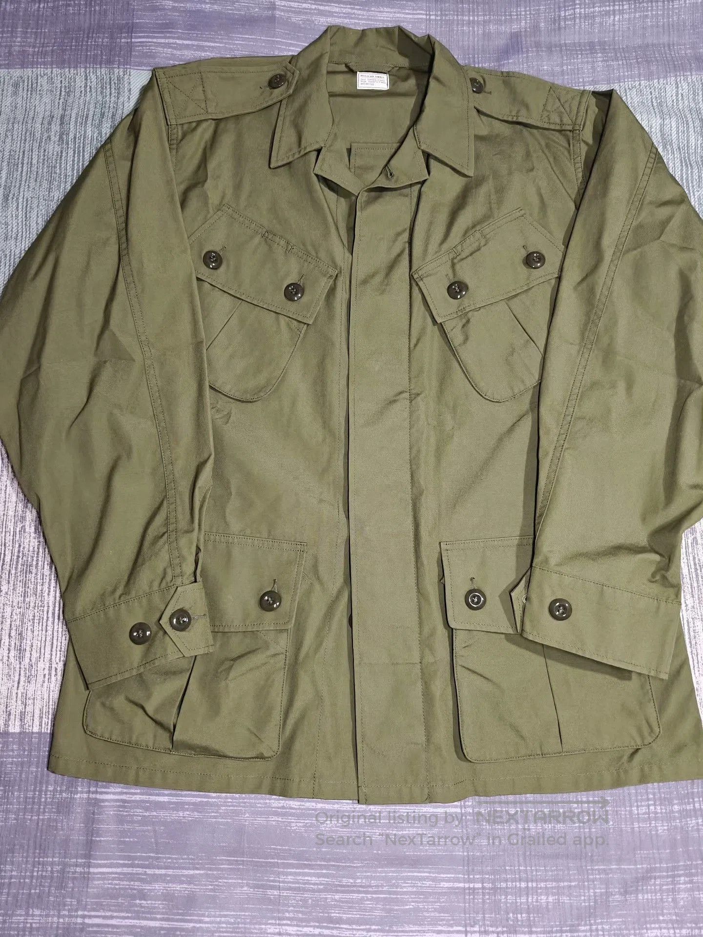 Gimo's GIZEMO OG107 Lightweight Supima Cotton Field Jacket. Size US M / EU 48-50 / 2 - 2 Thumbnail