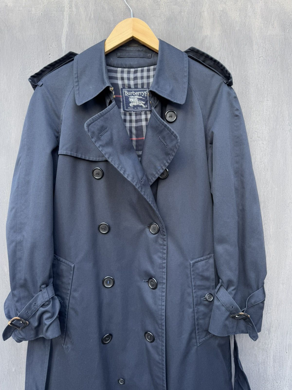 Burberry Burberrys Vintage Double Breasted Cotton Trench Jacket 46 Size L / US 10 / IT 46 - 2 Thumbnail