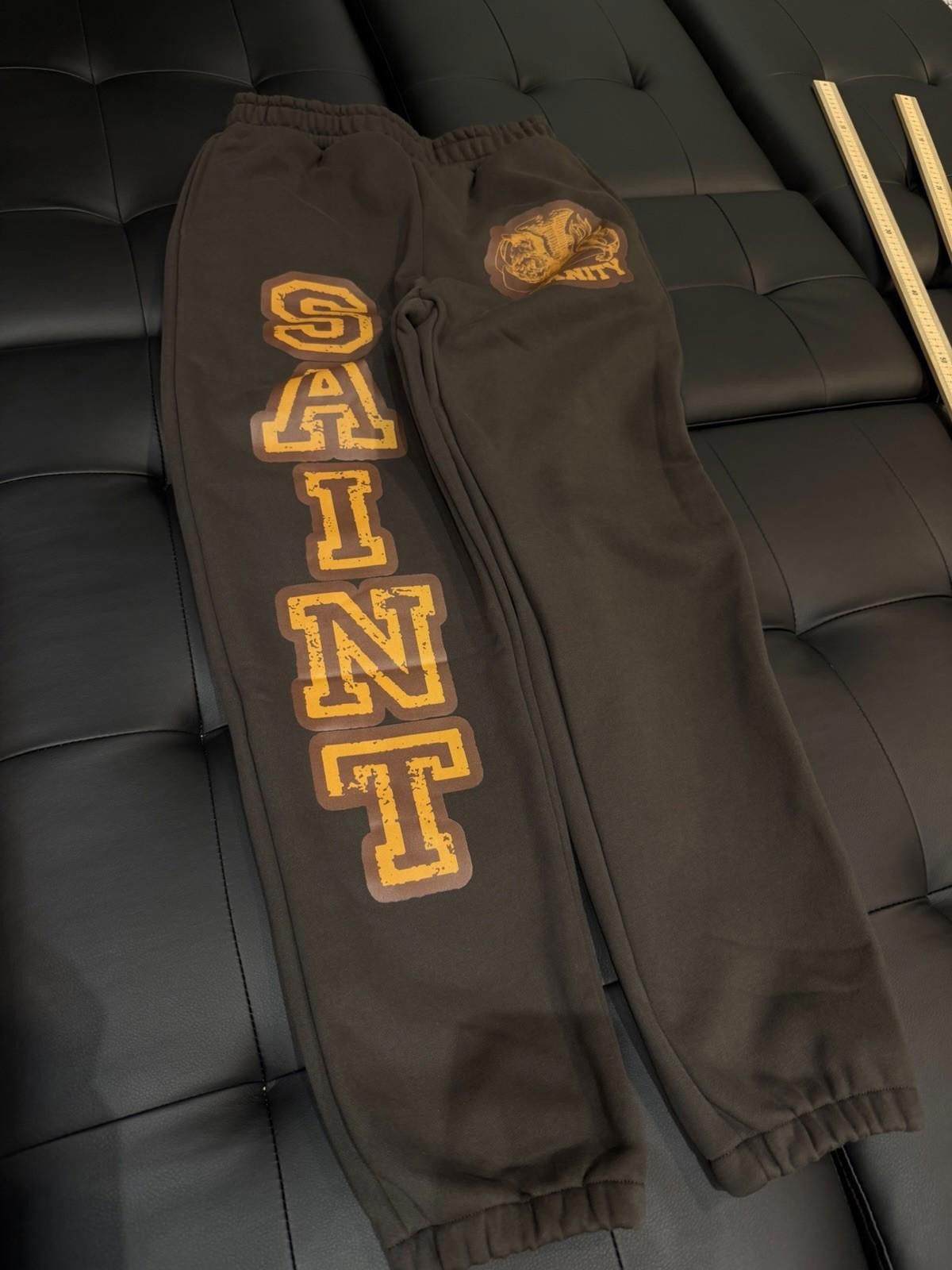 Saint Vanity Size Small- Saint Vanity Varsity Sweatpants Grey NEW Size US 30 / EU 46 - 1 Thumbnail