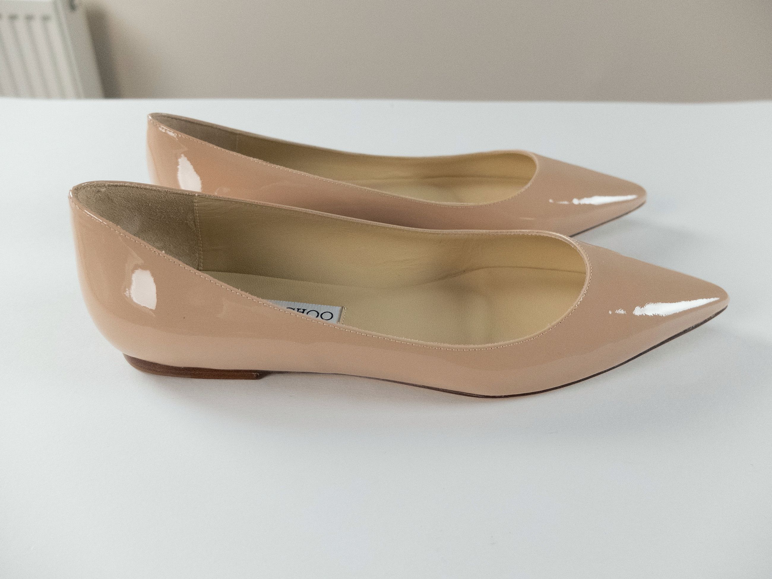 Jimmy Choo JIMMY CHOO Alina powder pink patent leather ballet flats 8.5 Size US 8.5 / IT 38.5 - 3 Thumbnail