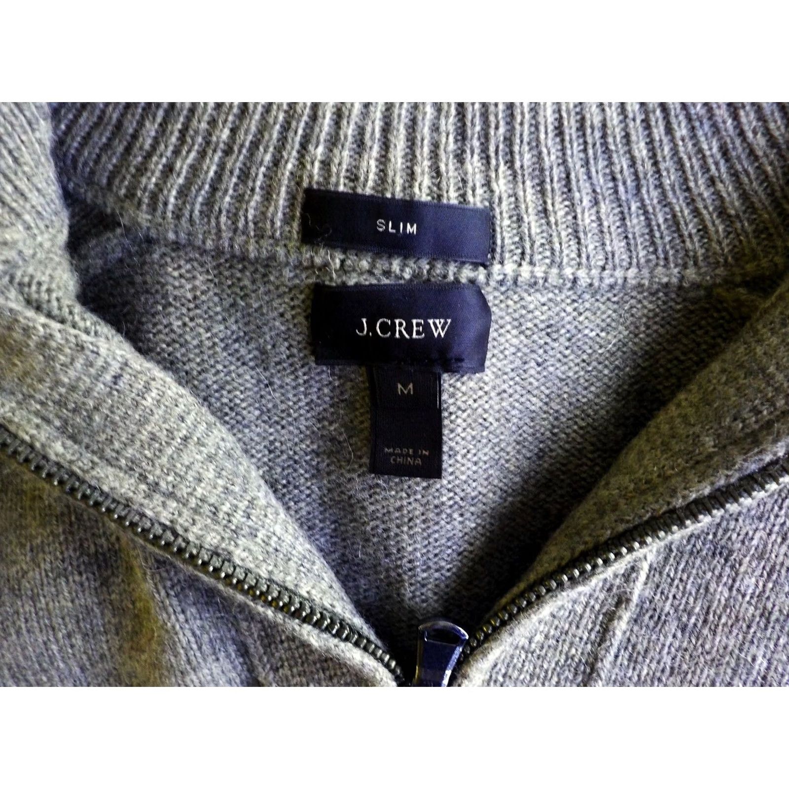 J.Crew J. Crew 1/4 Zip Sweater Wool Blend Slim Fit Mens Medium Brown Size US M / EU 48-50 / 2 - 3 Thumbnail
