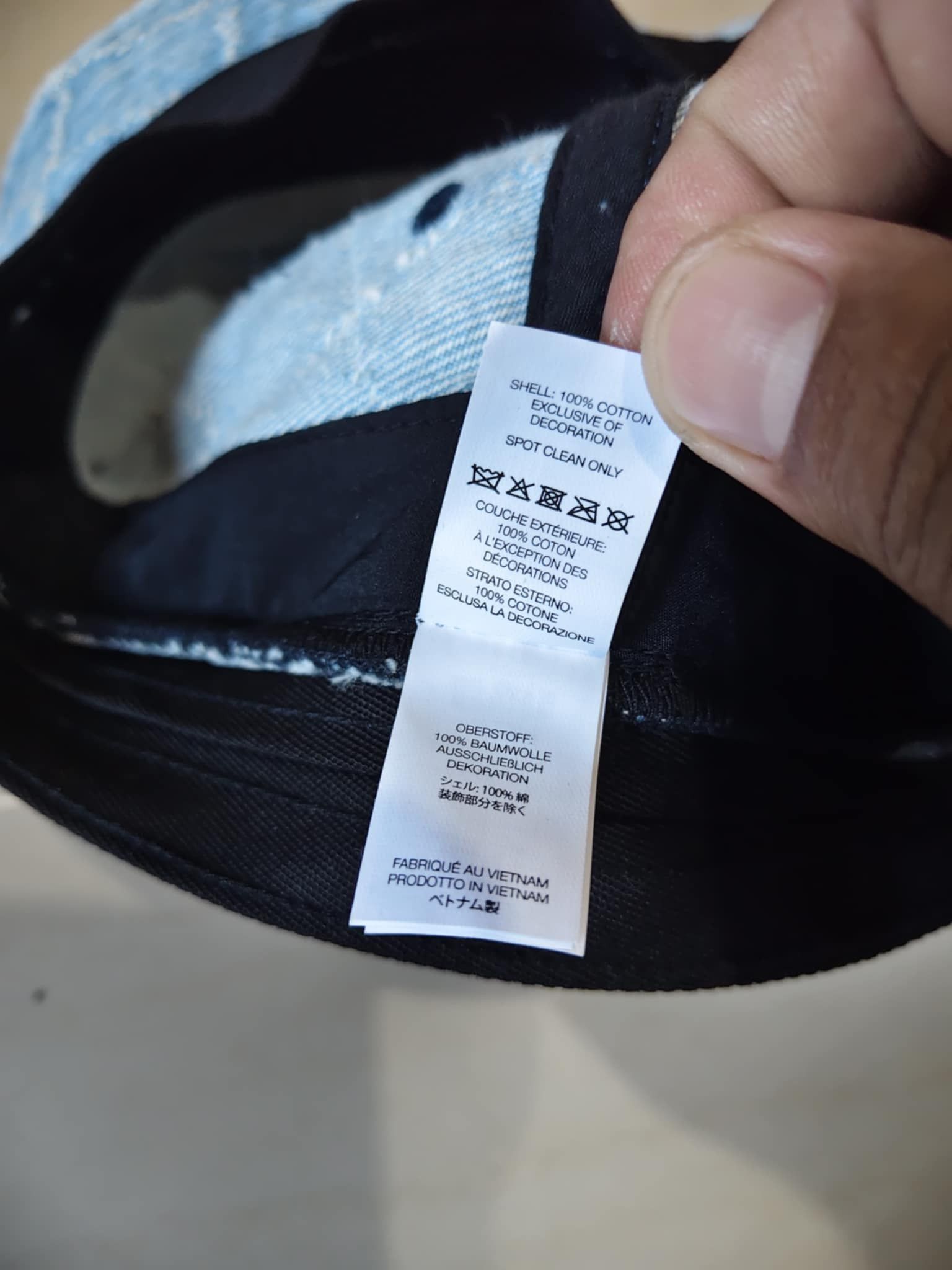 Supreme FW23 Supreme Punched Denim Crusher Blue Size ONE SIZE - 6 Thumbnail