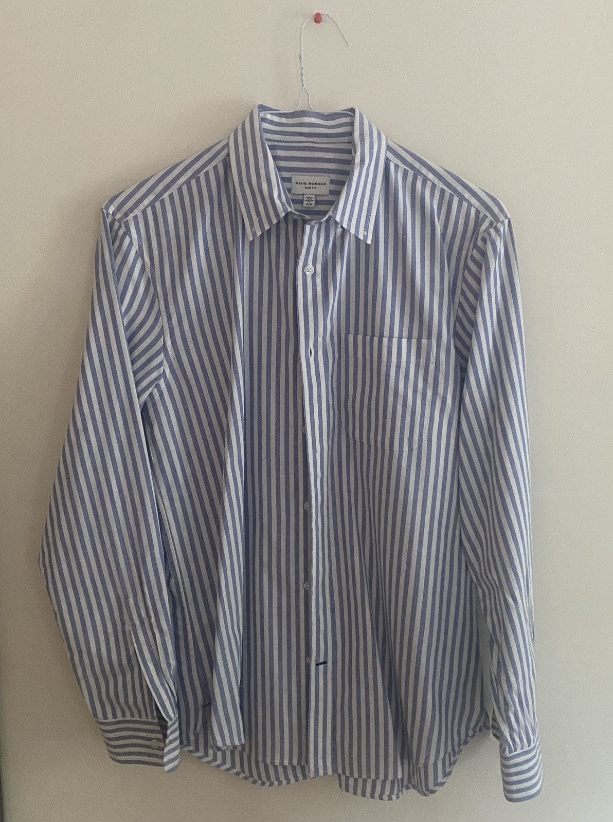 Club Monaco Club monaco blue and white vertical stripe button up Size US M / EU 48-50 / 2 - 5 Thumbnail
