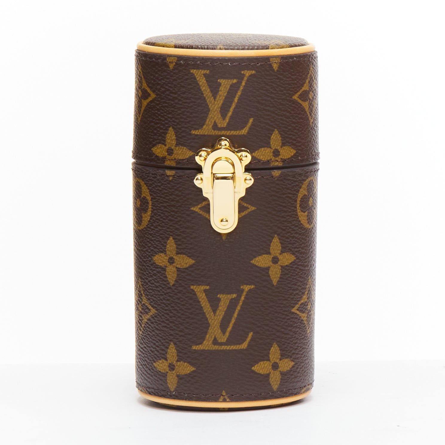 Louis Vuitton LOUIS VUITTON 100ml Perfume Travel Case brown LV logo