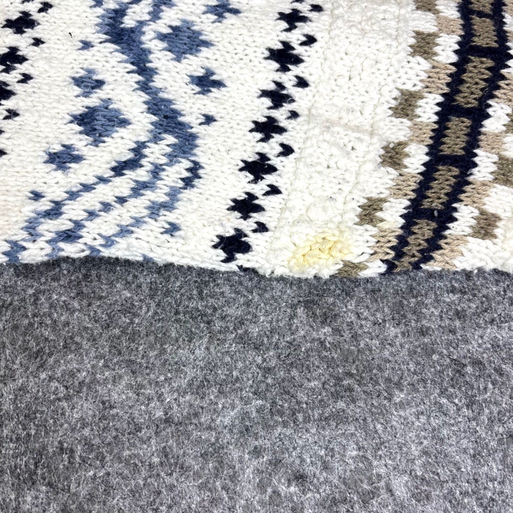 Harmony VINTAGE Lake Harmony USA Mens XL Fair Isle Crewneck Wool Sweater Geometric Pattern Cream White 90s Ski Outdoors Knitted Knit Pullover Casual Size US XL / EU 56 / 4 - 7 Thumbnail