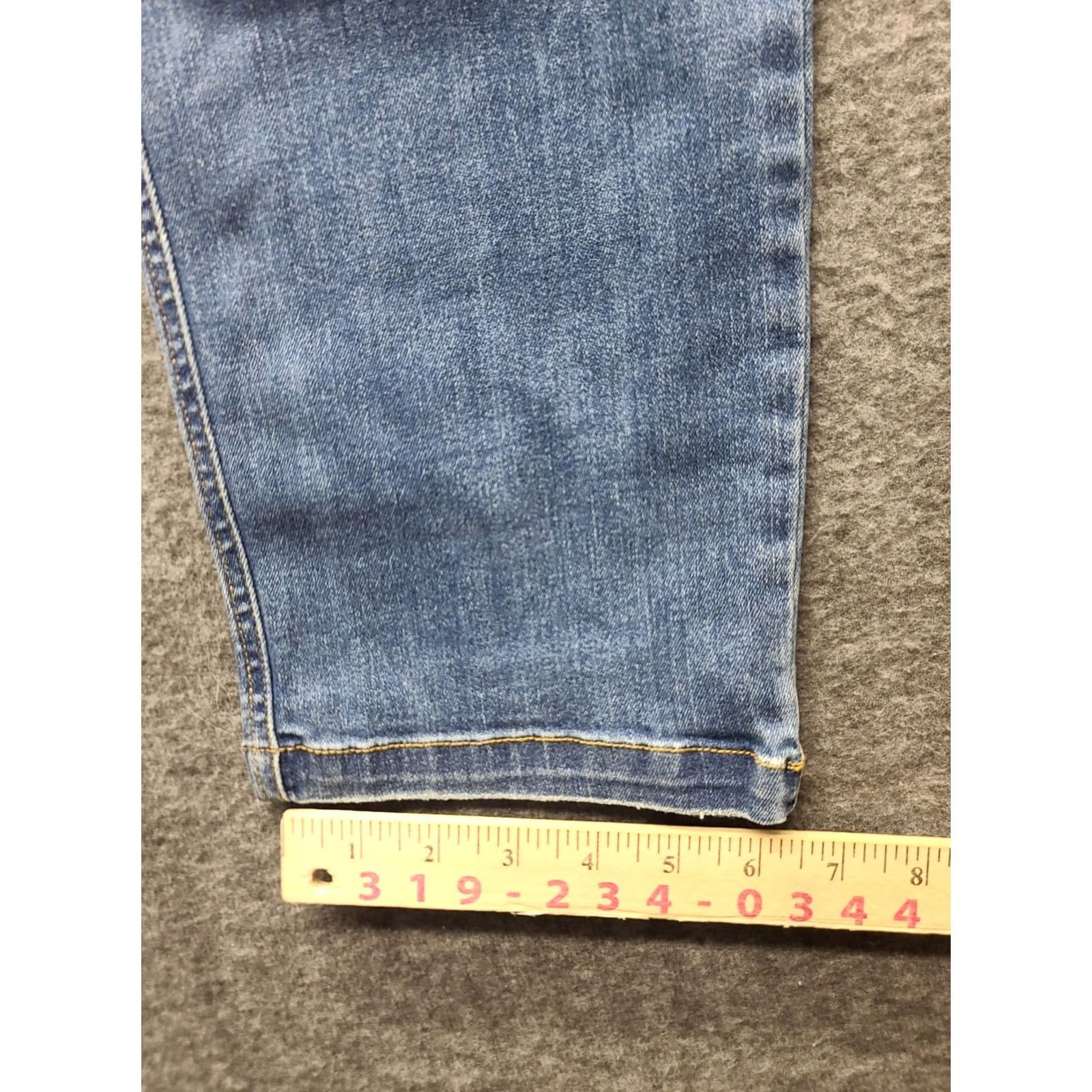 Spanx Spanx Jeans Womens M 28x29 Slim Fit High Rise Denim Blue Stretch Distressed Shaping 29 Inseam Slimming 4 Seasons Mens Womens Boys Girls Size 32" / US 10 / IT 46 - 6 Thumbnail
