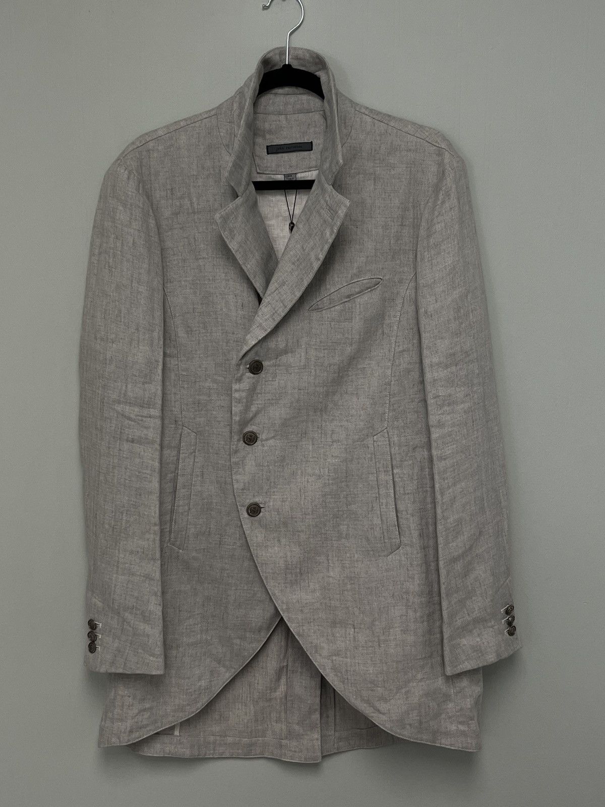 John Varvatos Linen Cutaway Coat. 48 Size US M / EU 48-50 / 2 - 7 Thumbnail