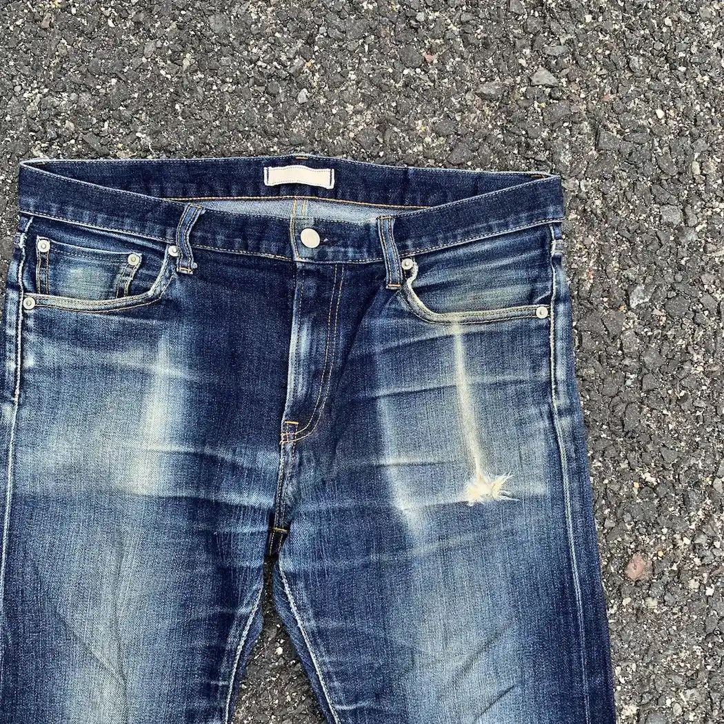 Self Edge 💥 REDLINE 💥 Nice Fading Jeans Japanese Vintage Ankle Pants Size US 33 - 7 Thumbnail
