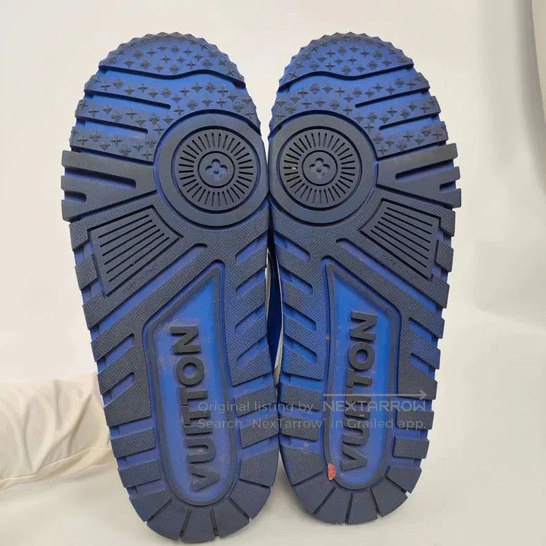 Louis Vuitton LV Blue Lowtop Sneakers Size 11. Size US 11 / EU 44 - 5 Thumbnail