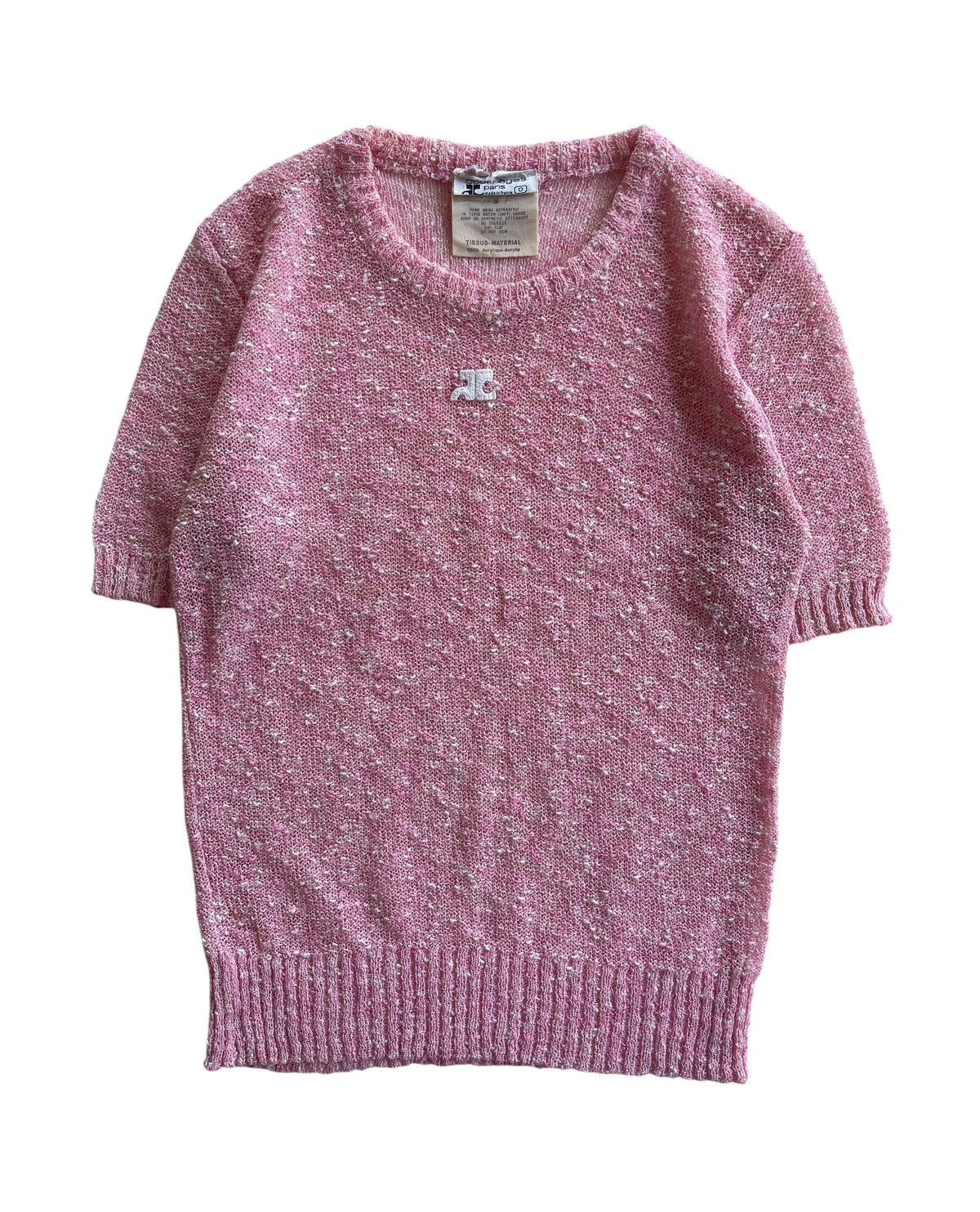 Courreges 80s Courreges Tissus Knit Top Size S / US 4 / IT 40 - 1 Thumbnail