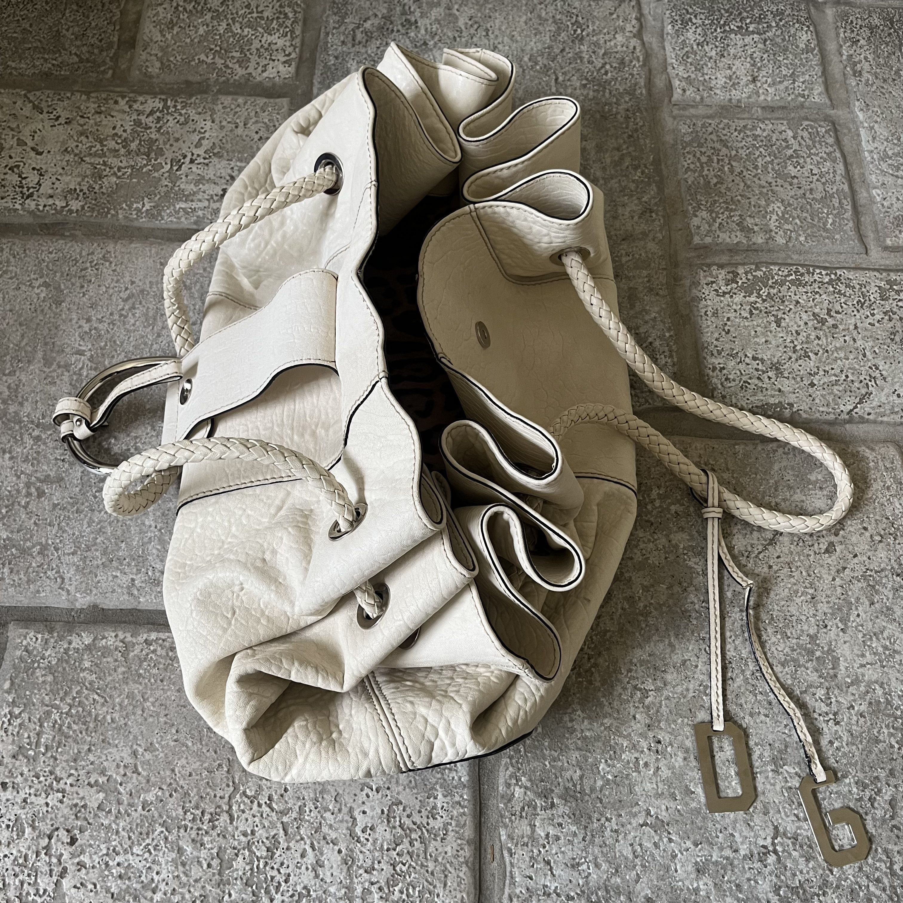Dolce & Gabbana Dolce&Gabbana Off White D ring flap shoulder bag Size ONE SIZE - 4 Thumbnail