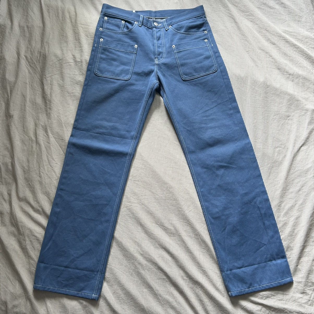 Dries Van Noten Dries Van Noten PANTHERO Blue Denim Pants Size US 32 / EU 48 - 2 Thumbnail
