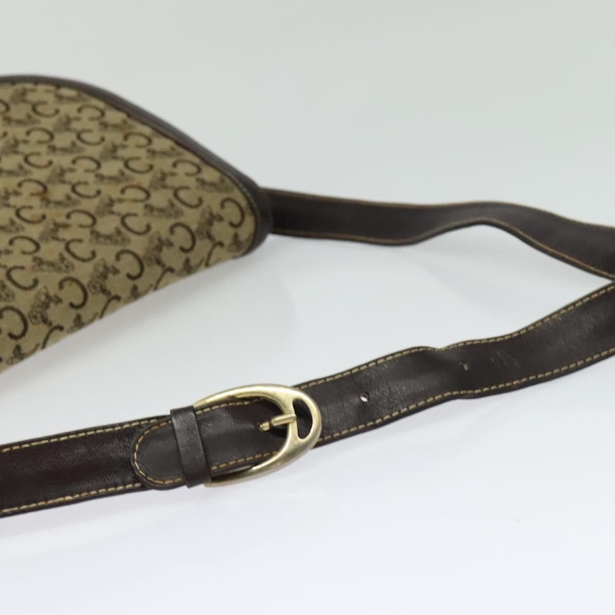 Celine CELINE C Sulky Shoulder Bag Canvas Beige Gold Size ONE SIZE - 7 Thumbnail
