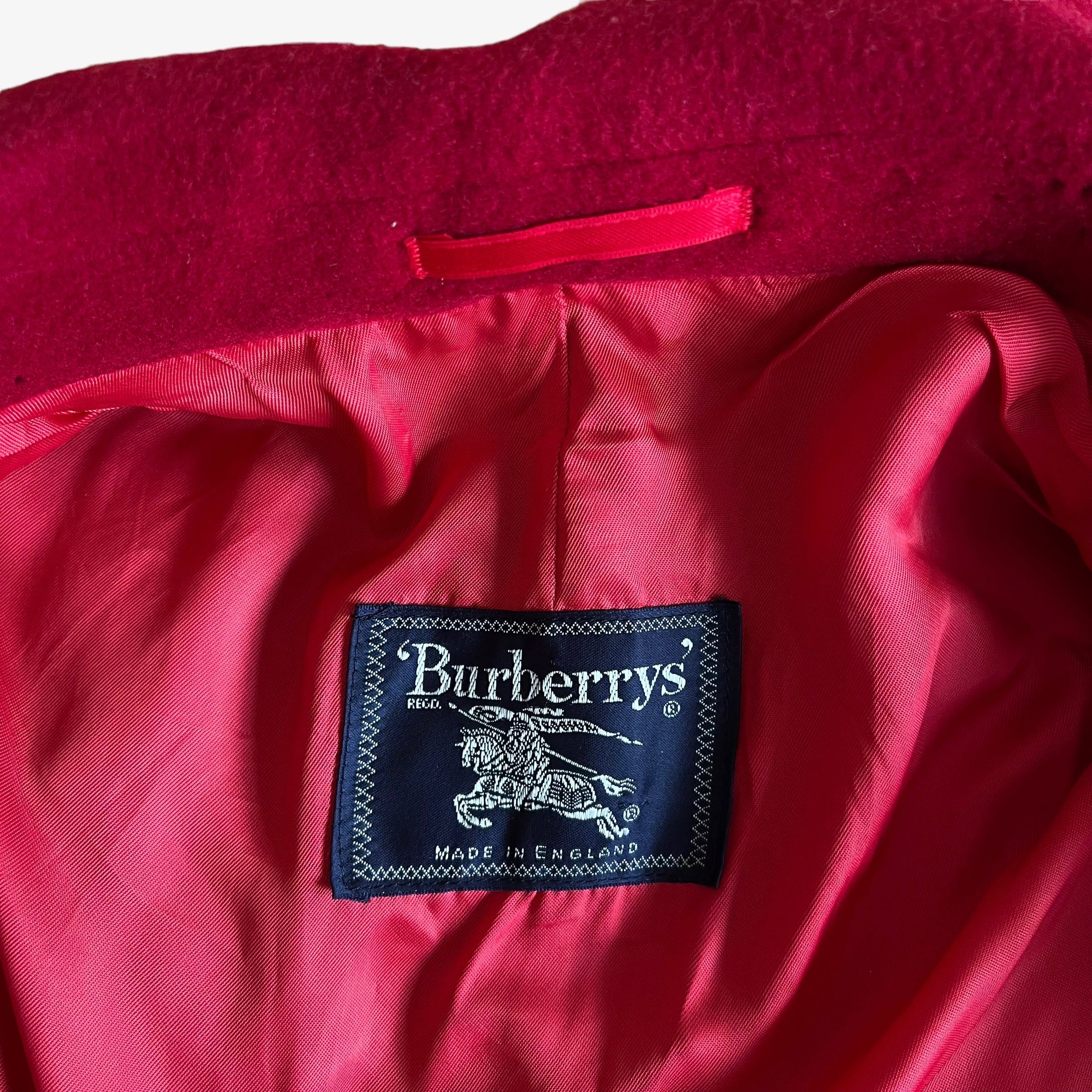 Burberry Vintage 80s Women's Burberry Wool & Camel Hair Coat Size L / US 10 / IT 46 - 2 Thumbnail