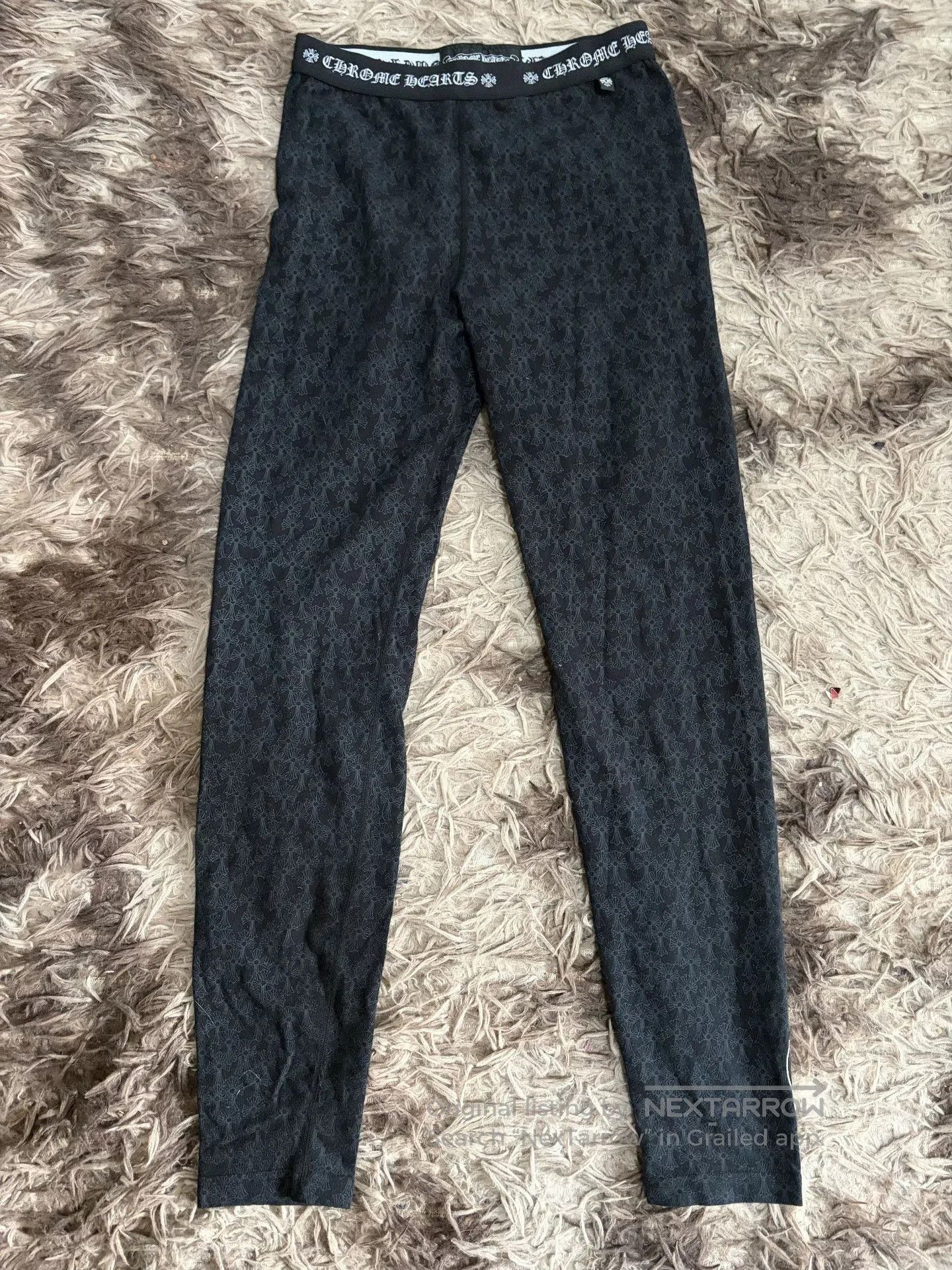 Chrome Hearts Chrome Hearts Black Cross Pattern Leggings. Size 24" / US 00 / IT 34 - 4 Thumbnail