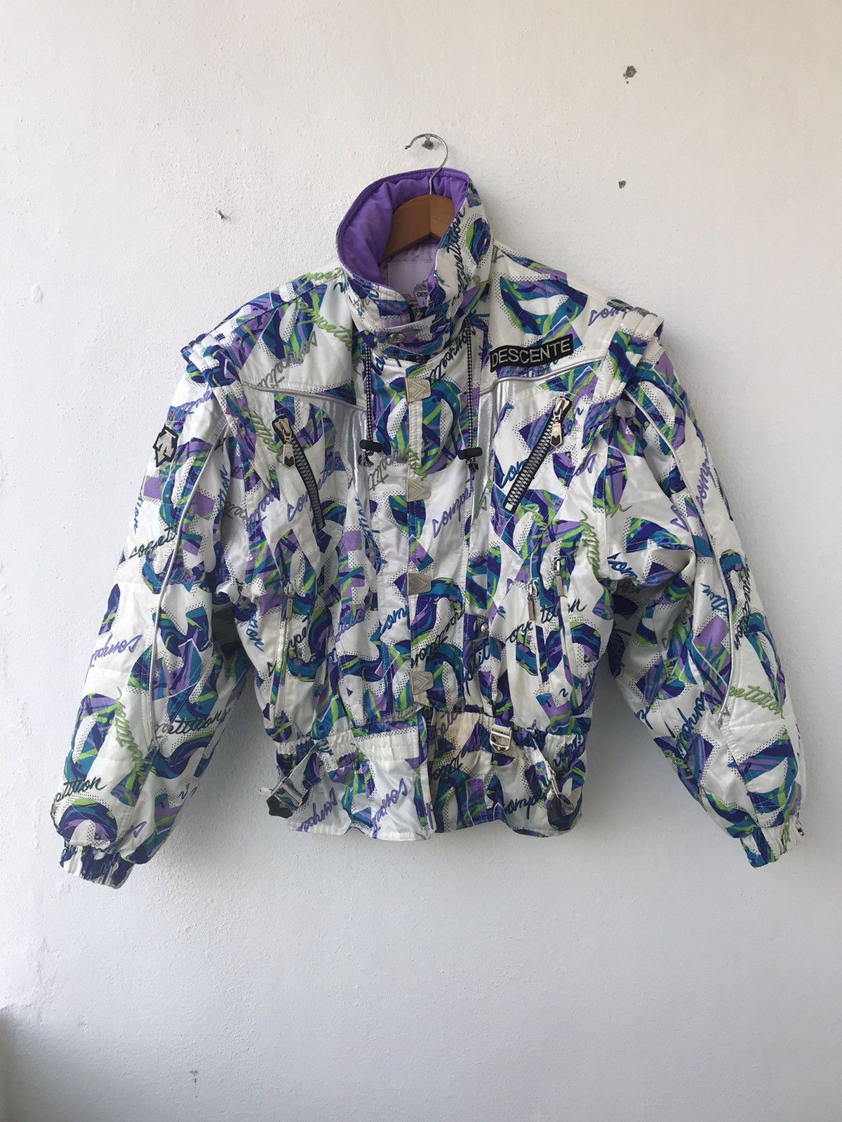 Descente Vtg Descente Competition Overprint bomber Jacket Size US M / EU 48-50 / 2 - 1 Thumbnail