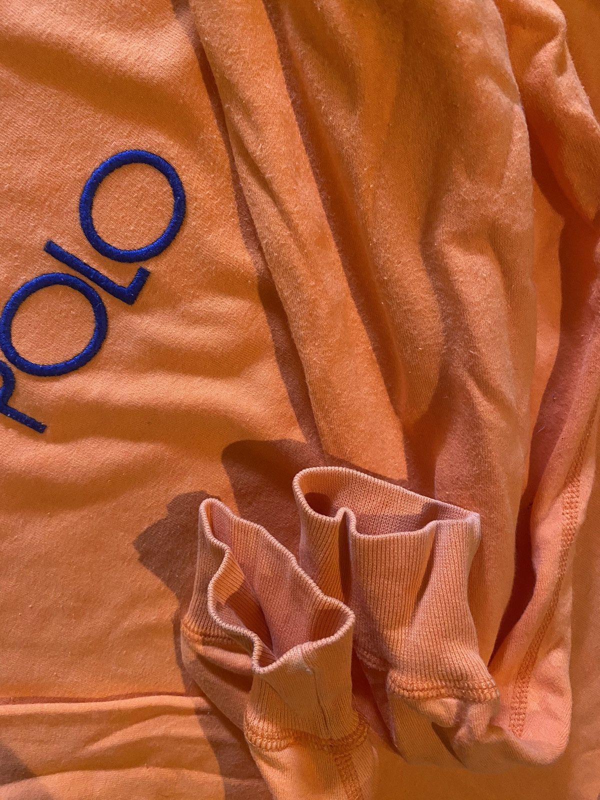 Lo Life Polo Hi-Tech Spellout Sweatshirt Crewneck 1992 RL2000 Orange Size US M / EU 48-50 / 2 - 6 Thumbnail