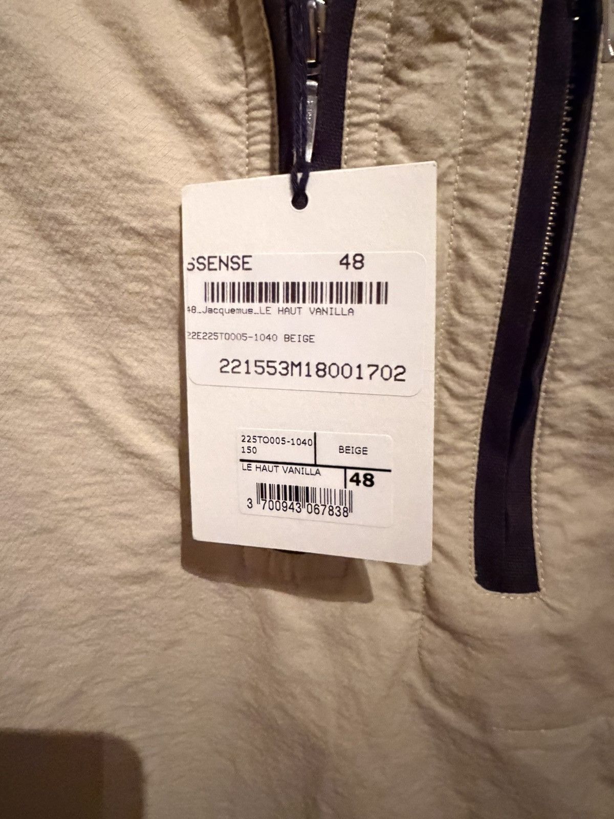 Jacquemus RUNWAY Jacquemus Le Haut Vanilla Le Splash Collection Size US M / EU 48-50 / 2 - 4 Thumbnail