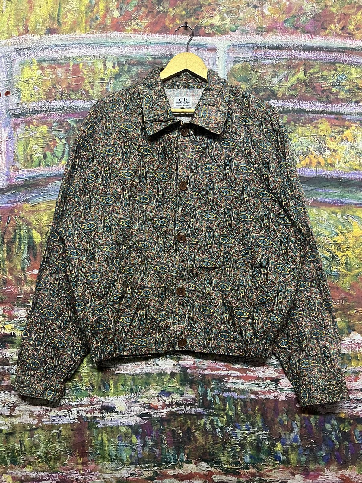 C.P. Company Vintage Cp Company Paisley Printed Button jacket Size US L / EU 52-54 / 3 - 5 Thumbnail