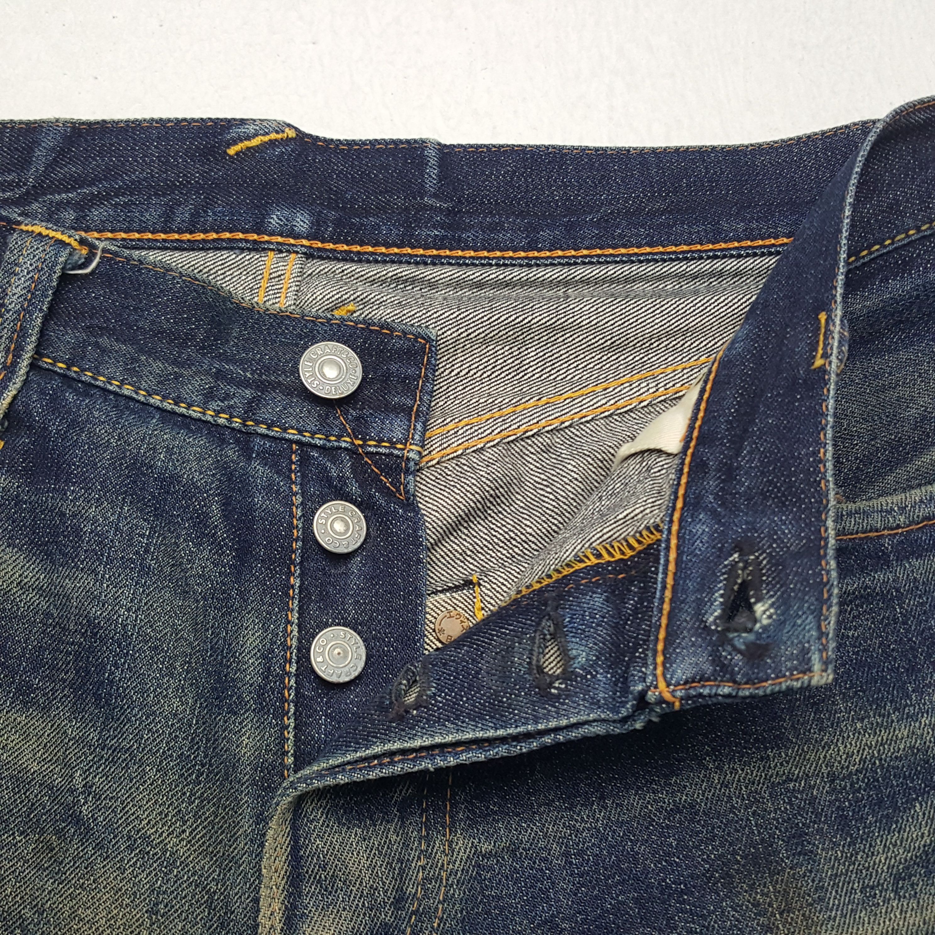 Evisu × Japanese Brand × Vintage Vintage Evisu Yamane Selvedge Custom Diacock Denim Jeans Size US 29 - 13 Thumbnail
