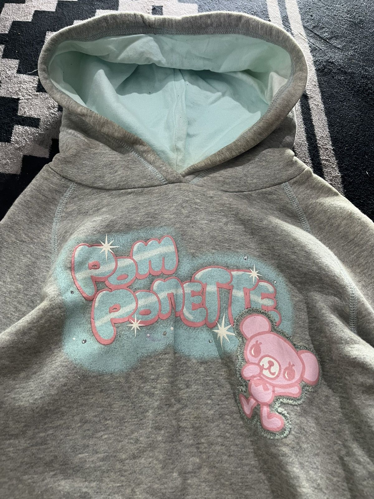 Angel Blue 2000s pom ponette bear glitter hoodie Size US M / EU 48-50 / 2 - 2 Thumbnail