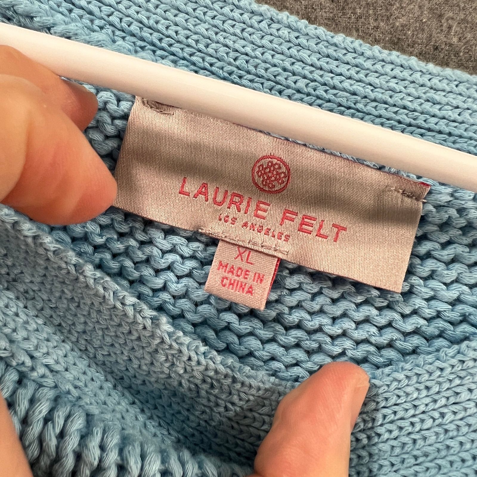 Other Laurie Felt Women's Sweater Pure Cotton Pullover Size XL / US 12-14 / IT 48-50 - 3 Thumbnail