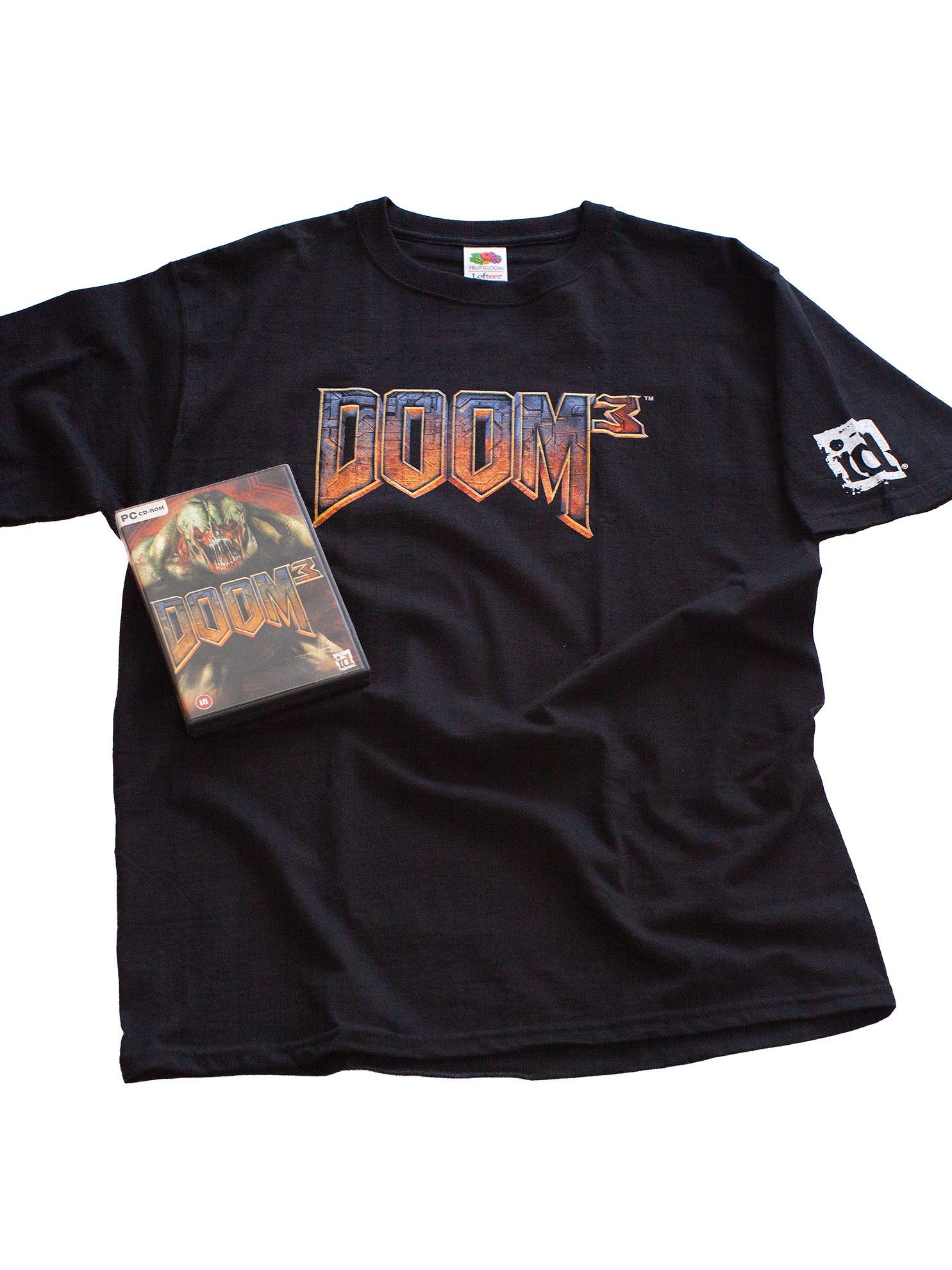 Vintage Vintage 2004 Doom 3 Video Game + PC Game 00s Promo T-Shirt Size US L / EU 52-54 / 3 - 2 Thumbnail