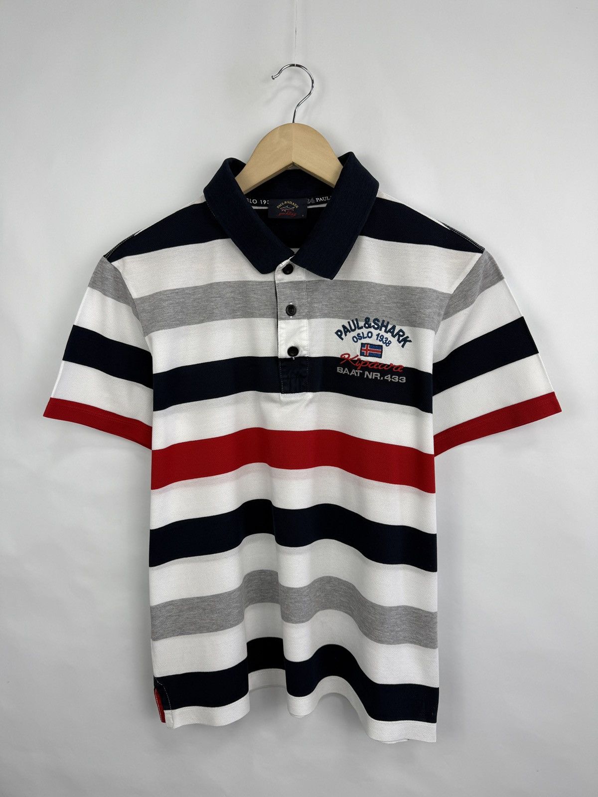 Paul & Shark 🇳🇴 Paul & Shark Yachting Oslo Polo T-Shirt Rare Retro Y2K Size US S / EU 44-46 / 1 - 2 Thumbnail