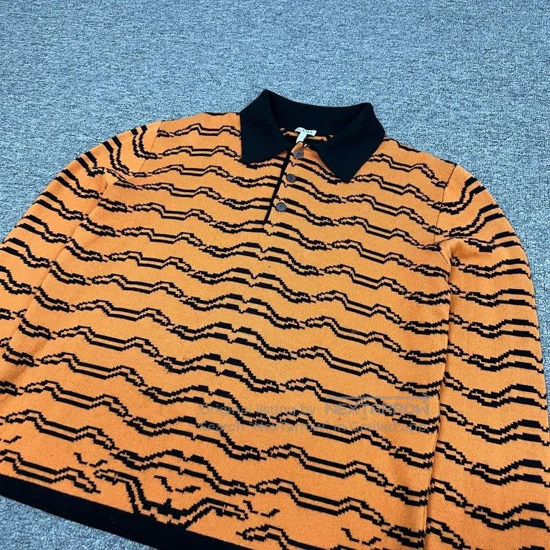 Loewe Loewe Tiger print knit polo Size L / US 10 / IT 46 - 4 Thumbnail