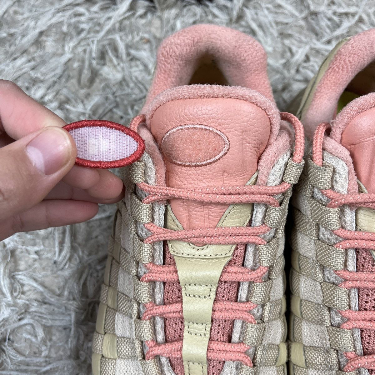Nike Nike Air Max 95 ID Beige Pink drill Swag Y2k Sport Size US 9.5 / EU 42-43 - 4 Thumbnail