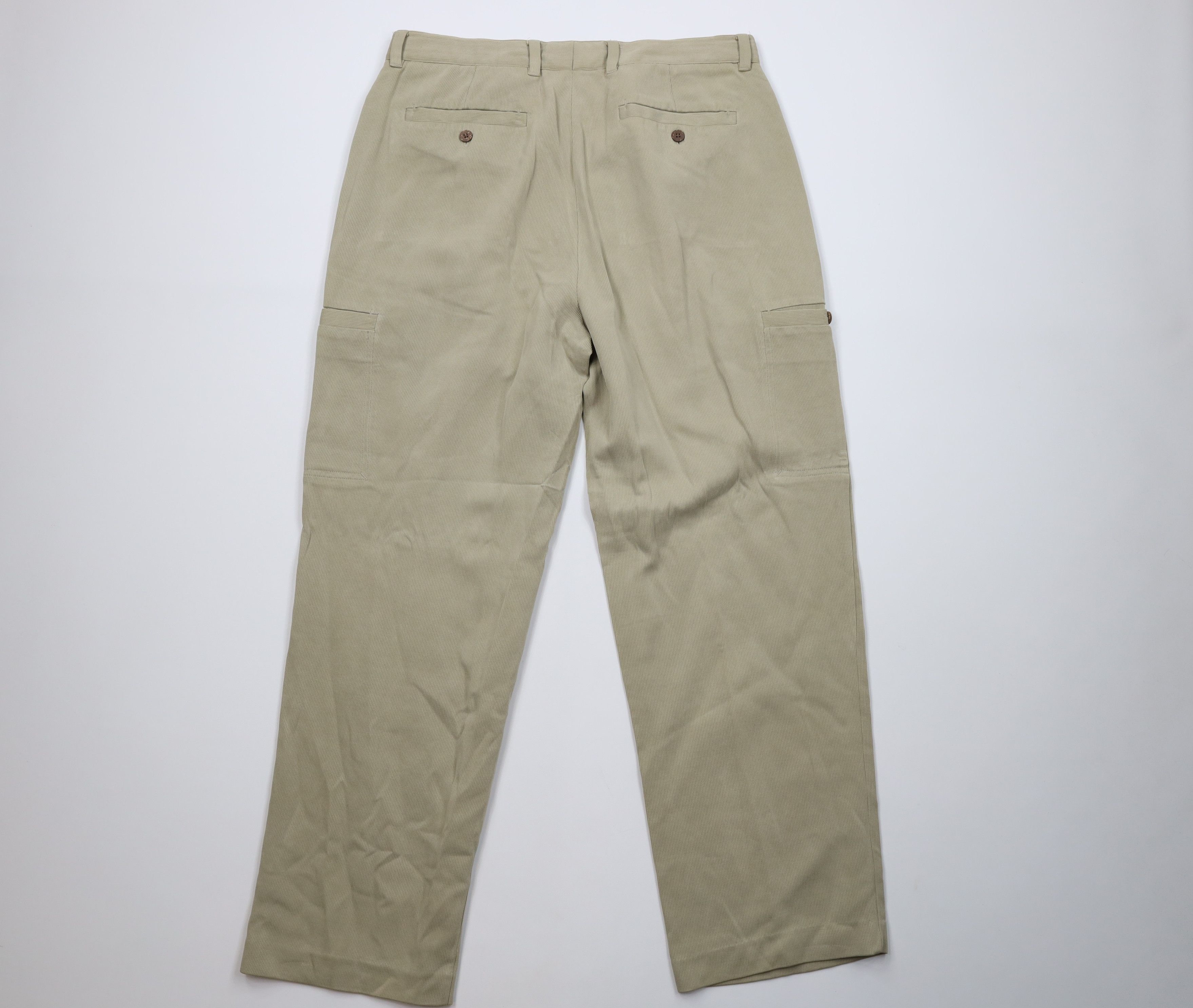 Tommy Bahama Vintage 90s Tommy Bahama Relax Blend Wide Leg Cargo Pants Size US 36 / EU 52 - 10 Thumbnail