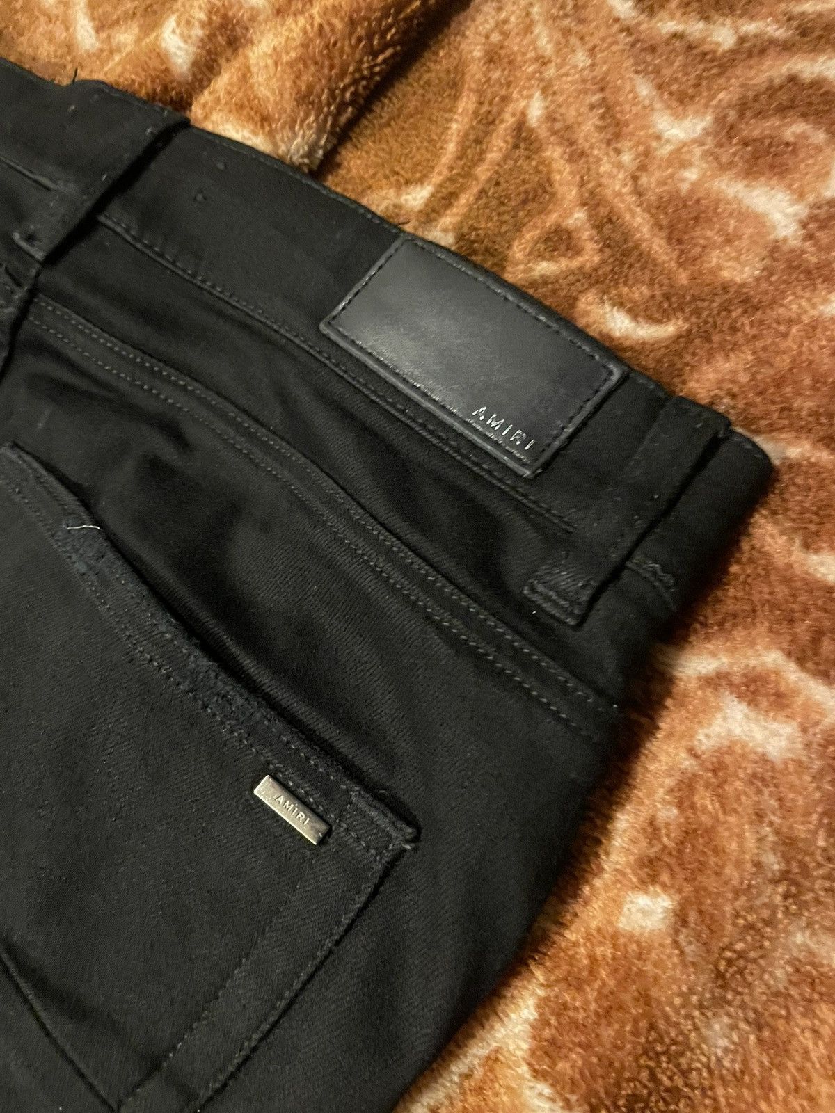 Amiri Black Patch Mx2 Jeans Size US 36 / EU 52 - 4 Thumbnail
