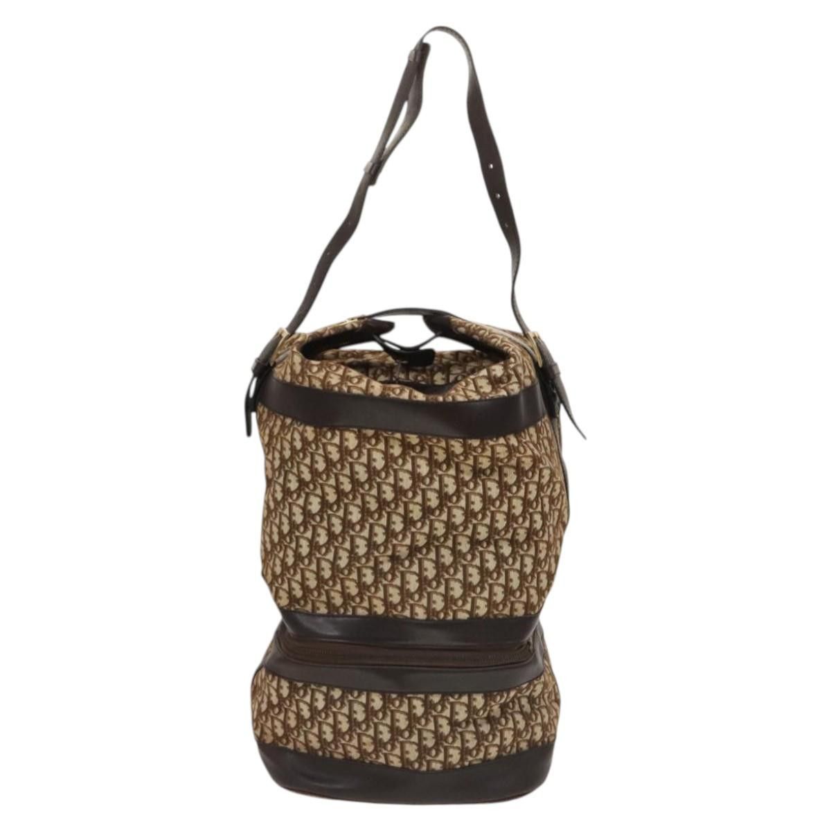 Dior DIOR Trotter Canvas Shoulder Bag Brown Gold Size ONE SIZE - 3 Thumbnail