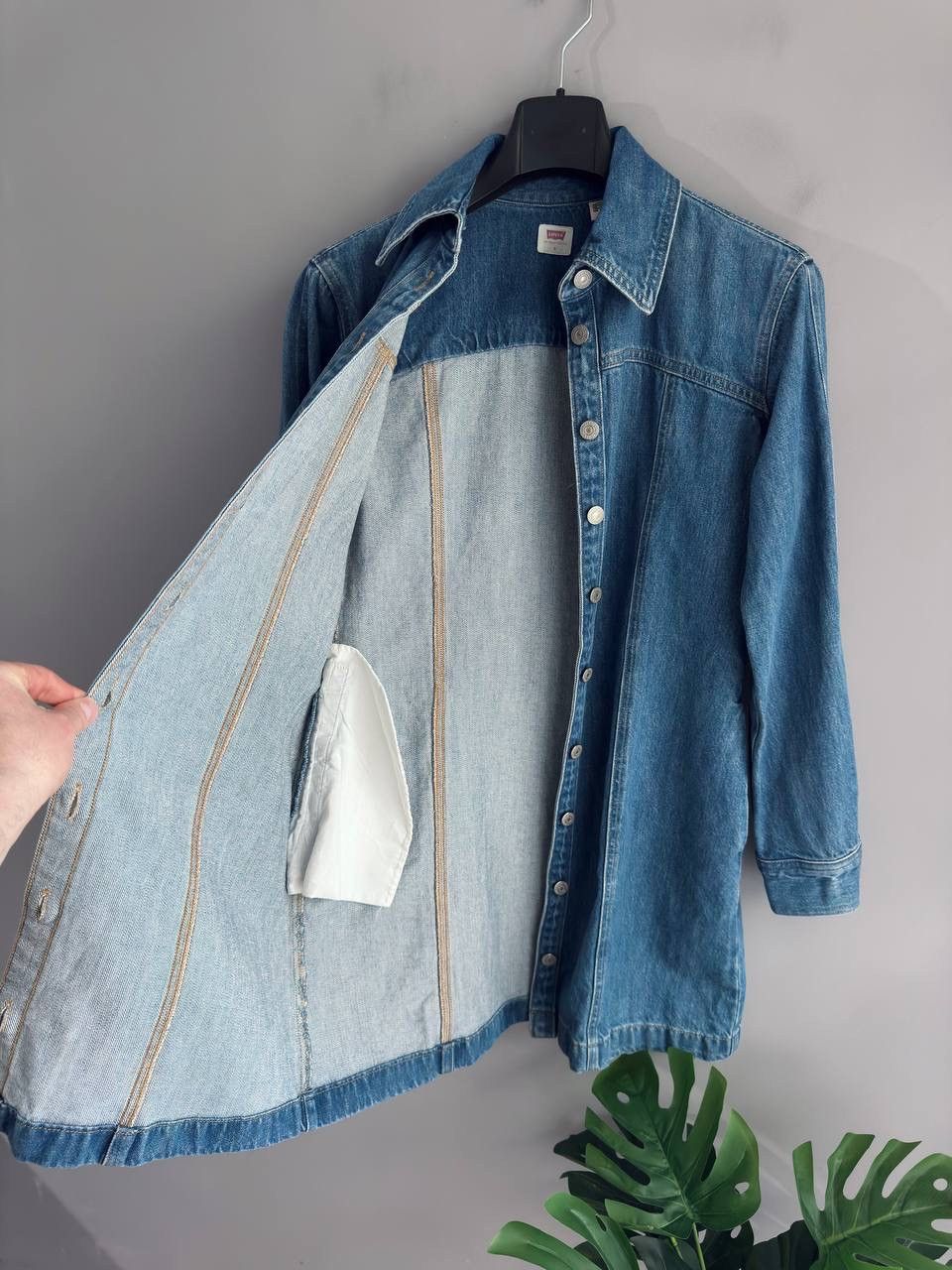 Levi's Levi's Women's Shay Blue Denim Dress, Size S Size S / US 4 / IT 40 - 19 Thumbnail