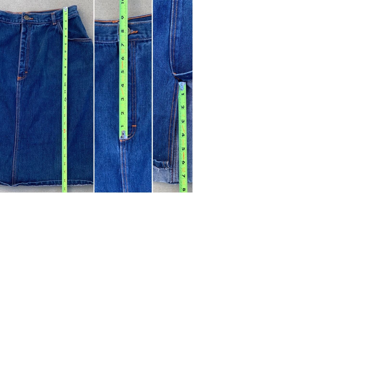 Vintage VINTAGE Gitano PS Jeans Skirt High Waist Denim 1980s 80s Size 18 30” Waist Blue Hip Hippy Casual Mens Womens Girls Size 40" / US 18 - 9 Thumbnail