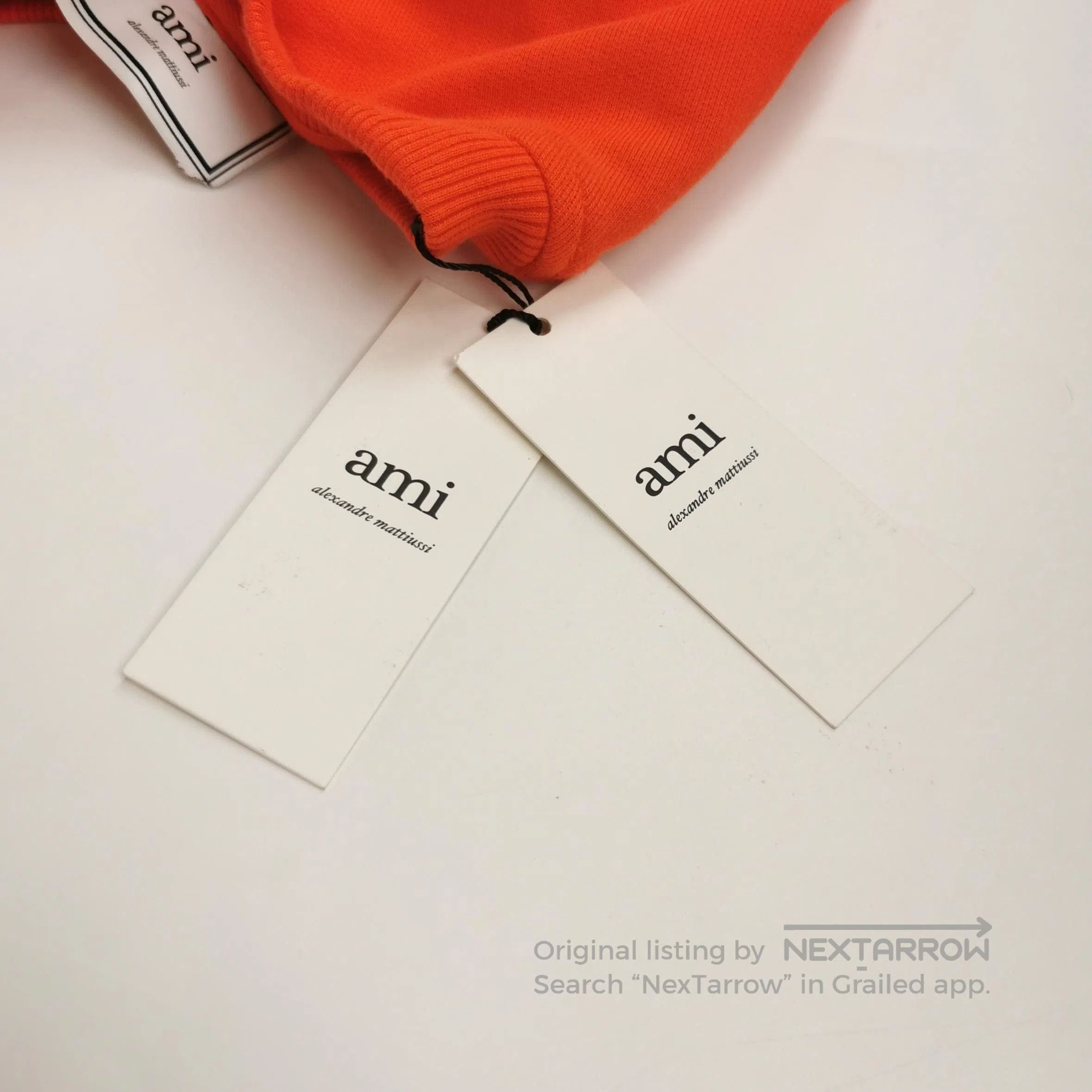 Alexandre Mattiussi Orange Cotton Crewneck Sweatshirt S.